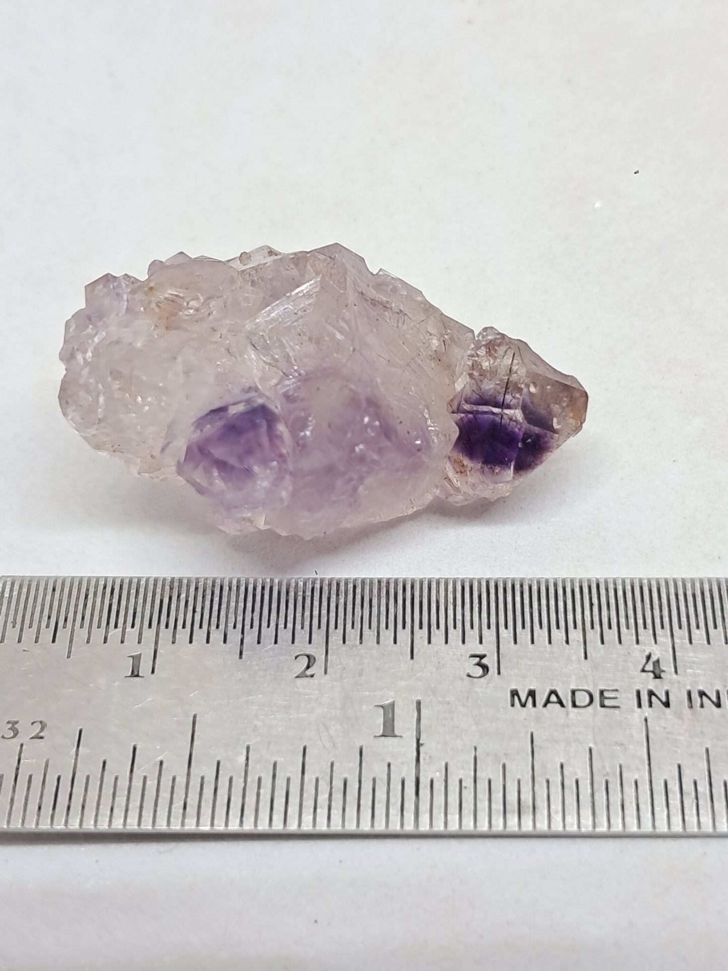 Cristal de amatista "Super Seven" (Karur) | Cúmulo de cuarzo | Piedra natural | Ejemplar mineral n.° KA95