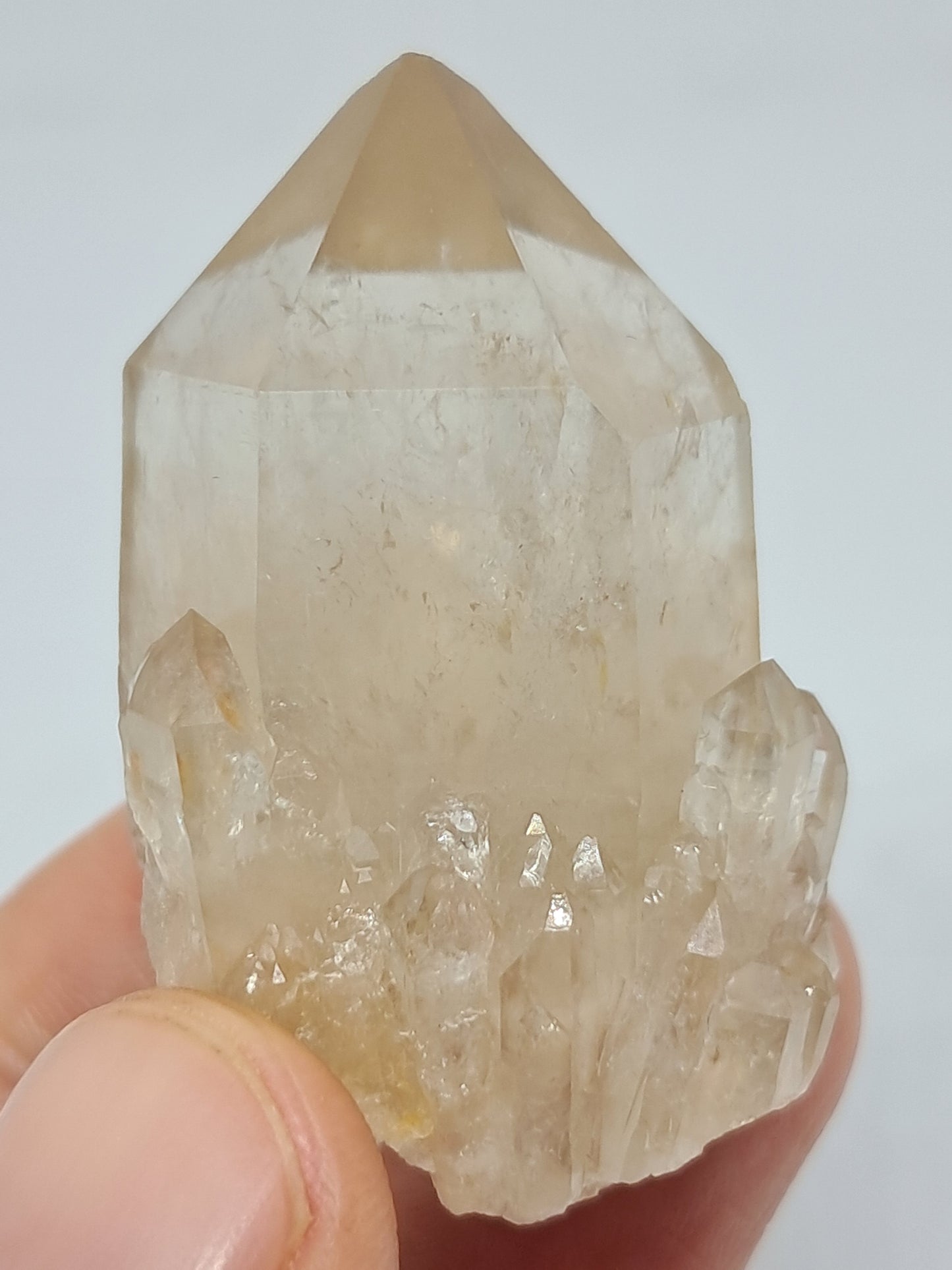 Natural Citrine "Kundalini" (Democratic Republic of Congo) Crystal Point | Mineral Specimen #CTN12