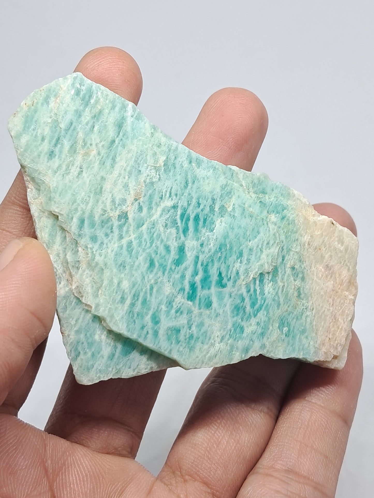 Rough Amazonite Slice | Natural Stone | Mineral Specimen #AZ1