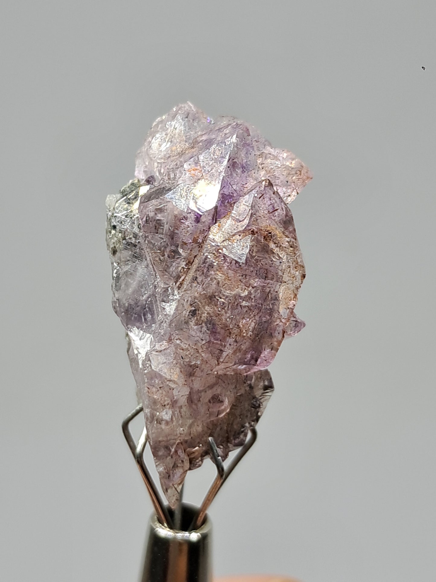 Set of 3 Amethyst from Karur w/ "Super Seven" Inclusions | Natural Crystals | Mineral Specimen #KA169