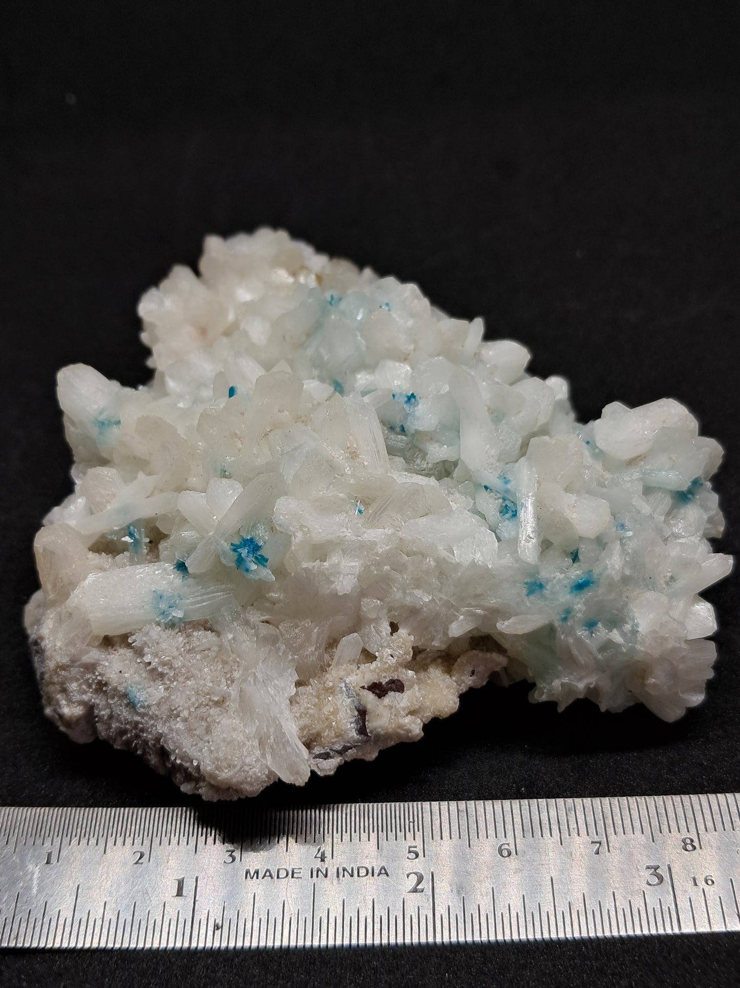 Cavansite and Stilbite on Heulandite matrix (Non-precious mineral) #CS6