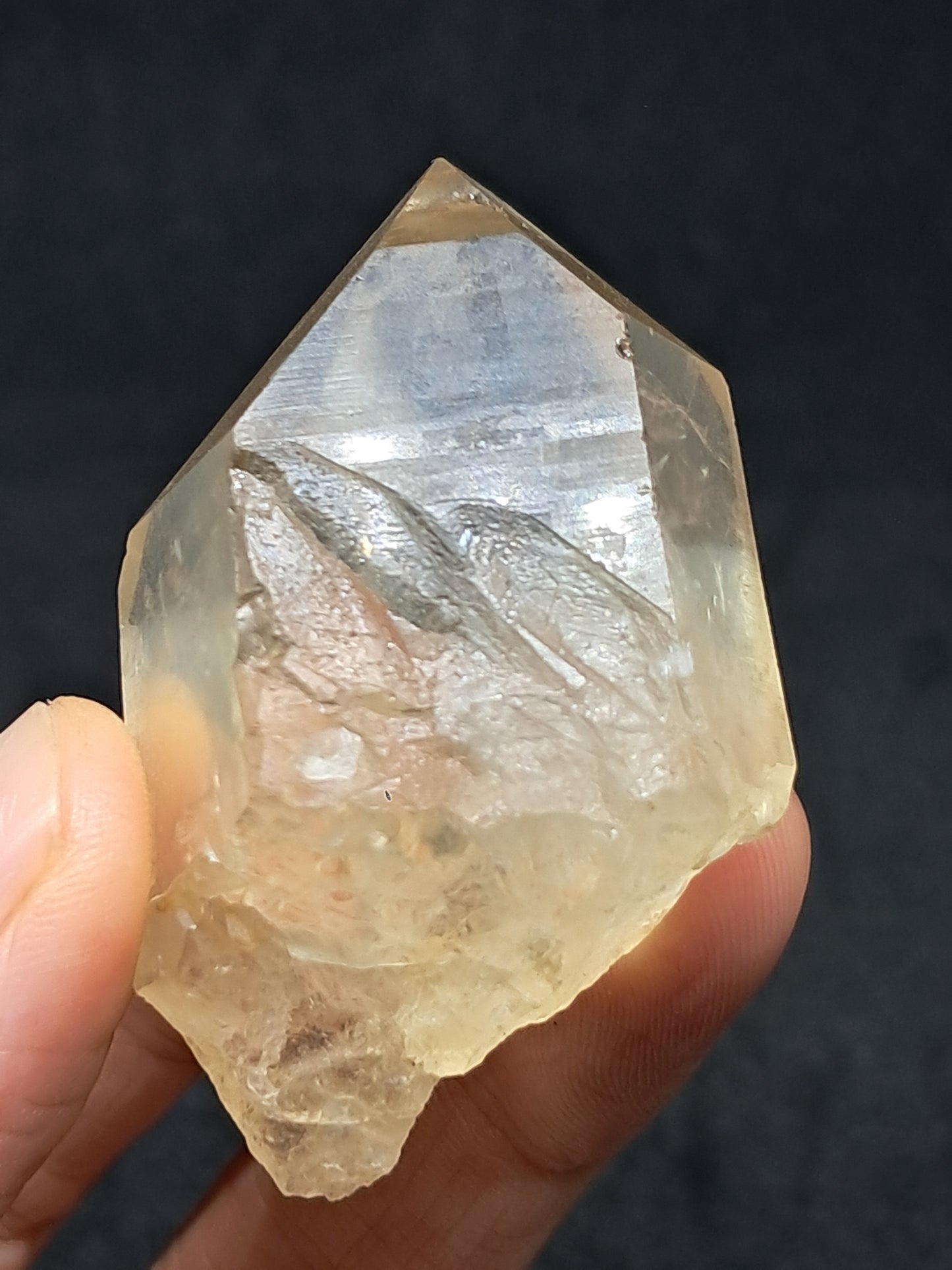 Natural Citrine "Kundalini" (Democratic Republic of Congo) Crystal Point | Mineral Specimen #CTN23