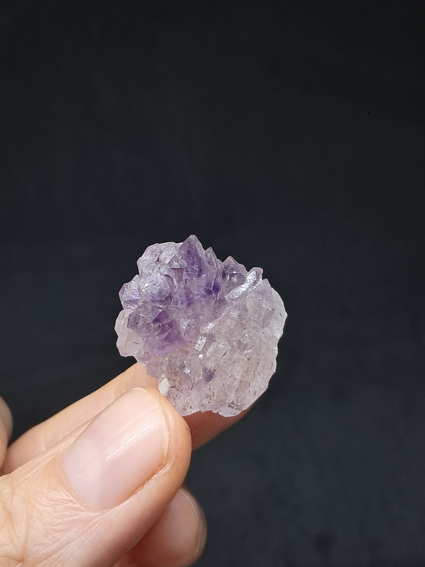 Cúmulo de cetro de amatista Super Seven (Karur) | Cristal en bruto | Piedra natural | Ejemplar mineral n.° KA130