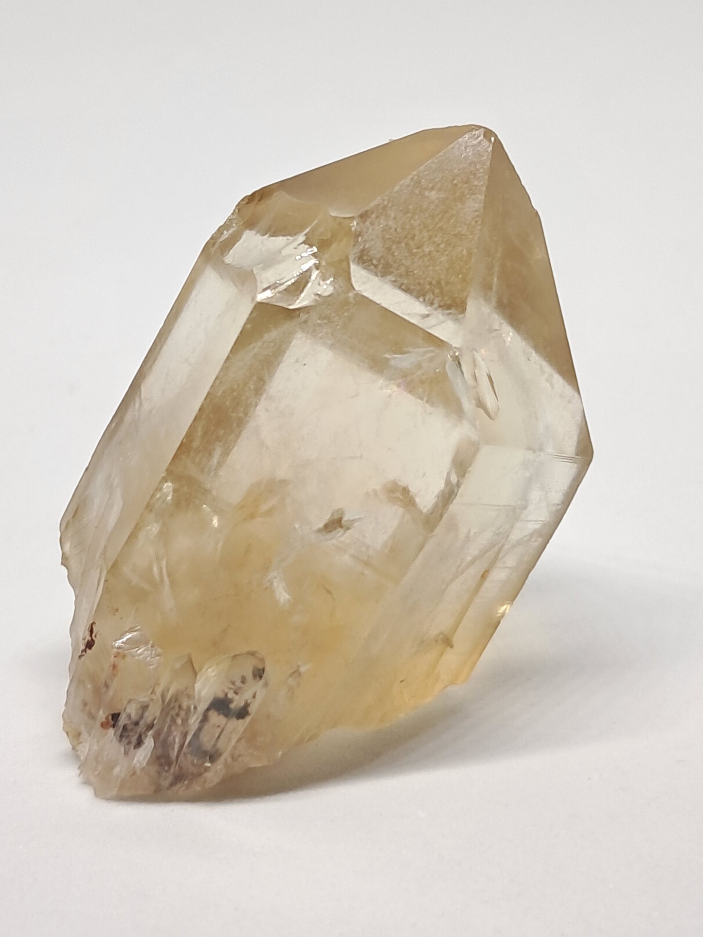 Natural Citrine "Kundalini" with Rainbows (Democratic Republic of Congo) Crystal Point | Mineral Specimen #CTN13