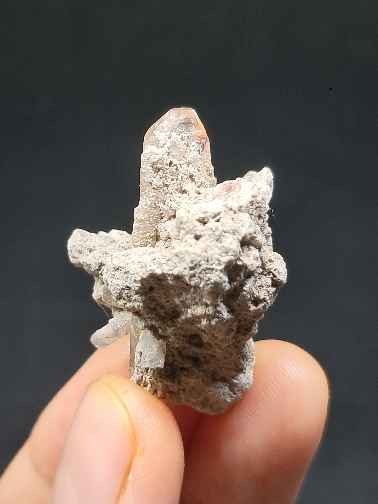 Cristal de topacio natural en matriz (México), piedra preciosa rara | Ejemplar mineral n.° TPZ7