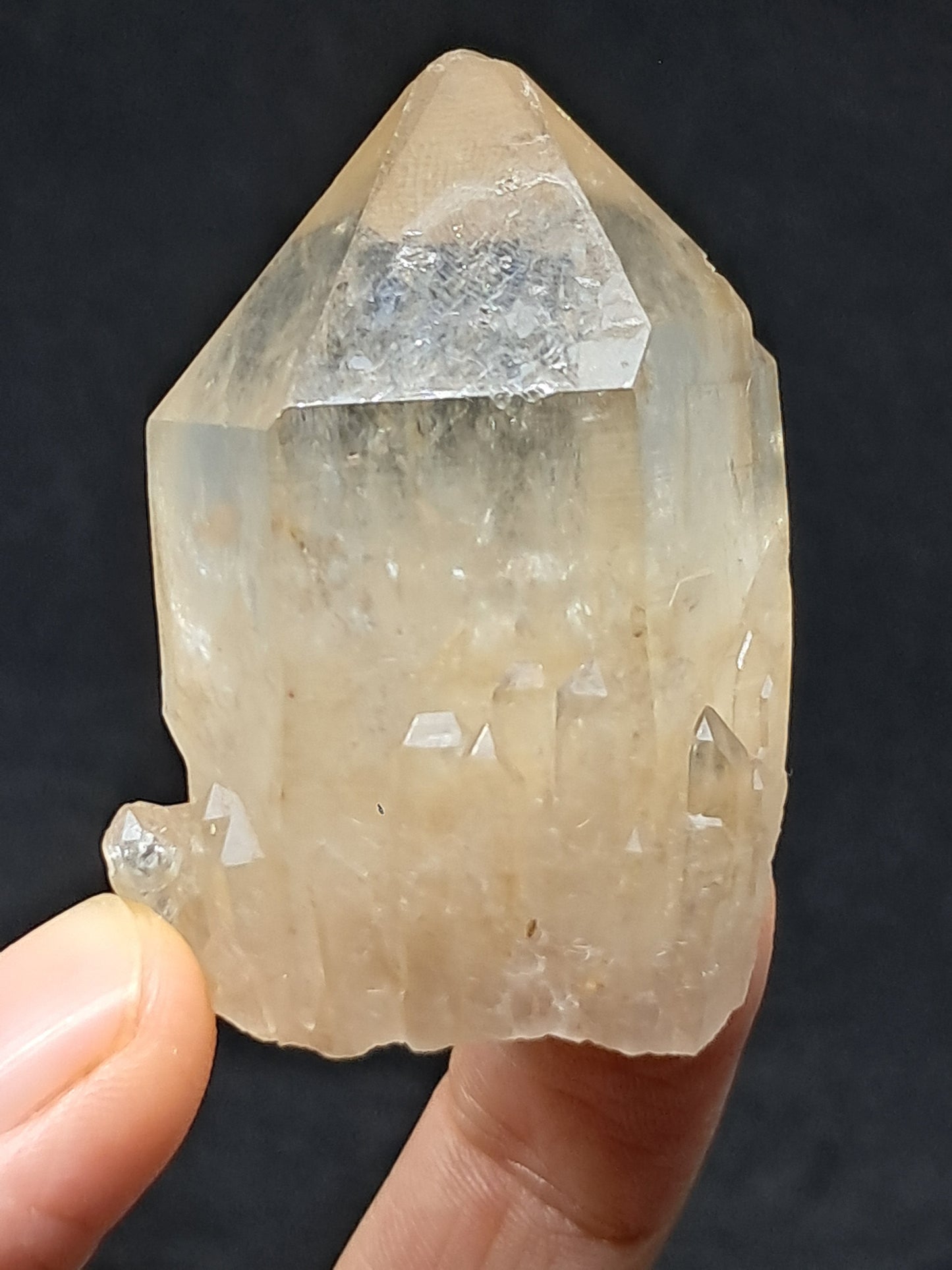 Natural Citrine "Kundalini" (Democratic Republic of Congo) Crystal Point | Mineral Specimen #CTN22