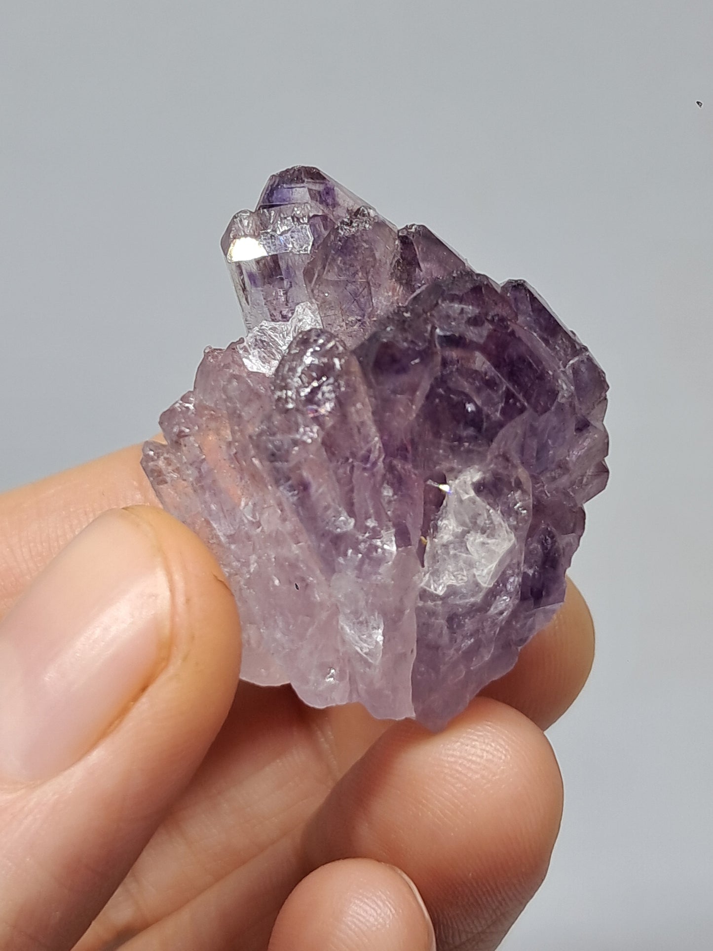 Amatista en racimo (Karur) | Cristal en bruto | Piedra natural | Ejemplar mineral n.° KA121