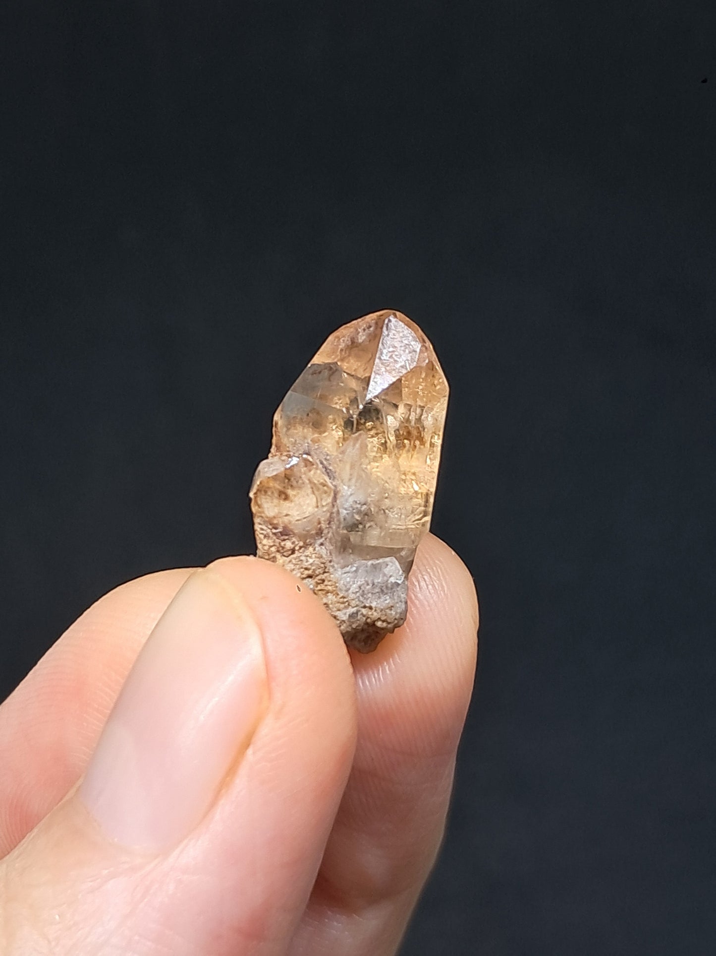 Cristal de topacio natural (México), piedra preciosa rara | Ejemplar mineral n.° TPZ3
