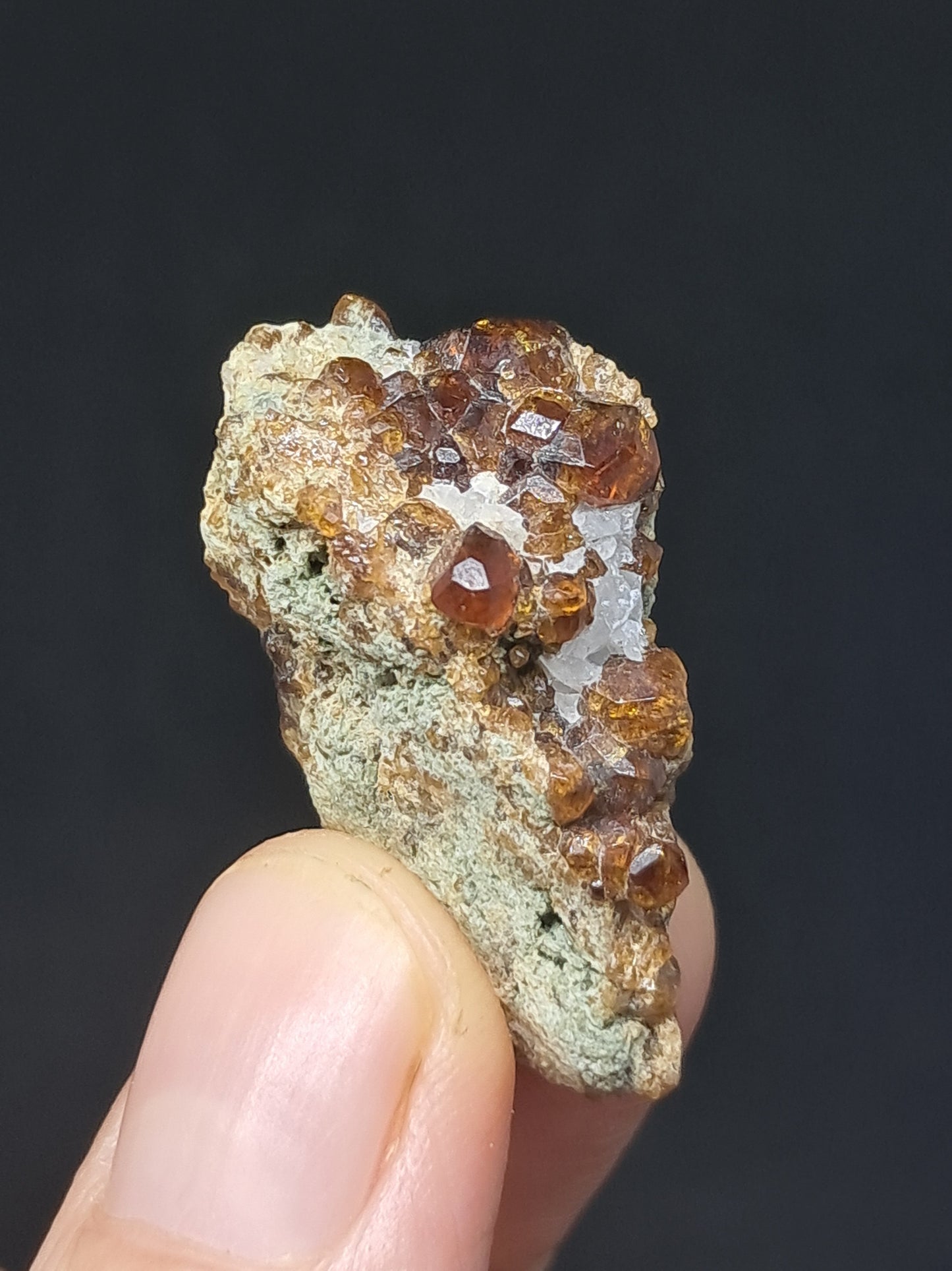 Cúmulo de granate marrón (México) | Cristal en bruto | Ejemplar mineral n.° GR7