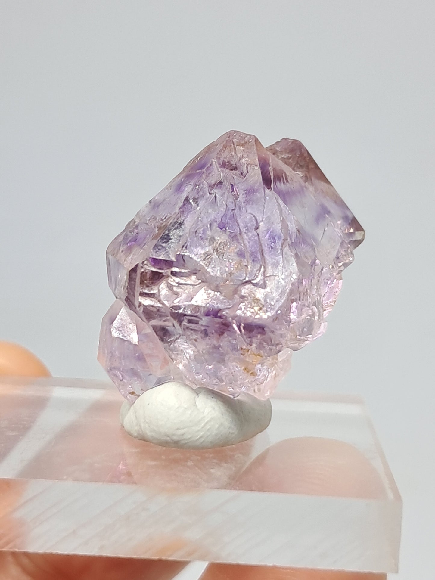 Elestial Amethyst (Karur) Lustrous Purple Quartz Crystal Point | Natural Stone | Mineral Specimen #KA45