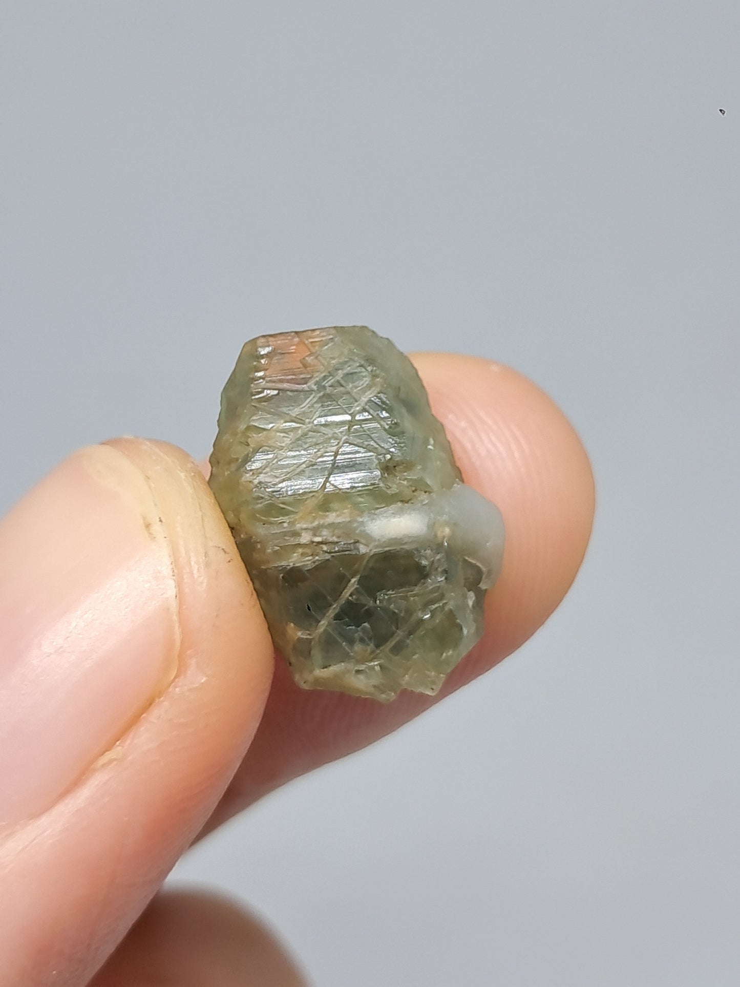 Natural Greenish-Blue *Teal* Sapphire Crystal (Karur) Rough Stone | Mineral Specimen #SP27