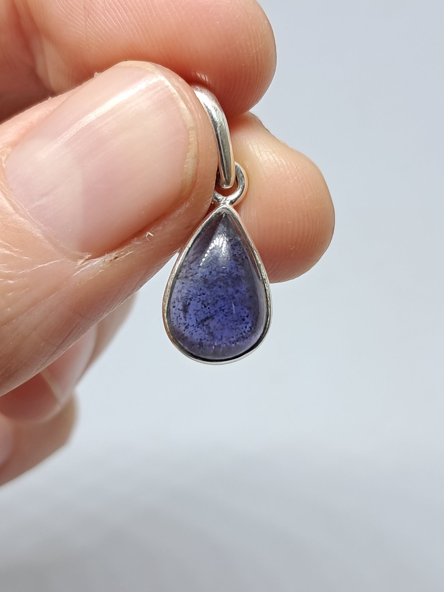 Iolite XS Silver Pendant