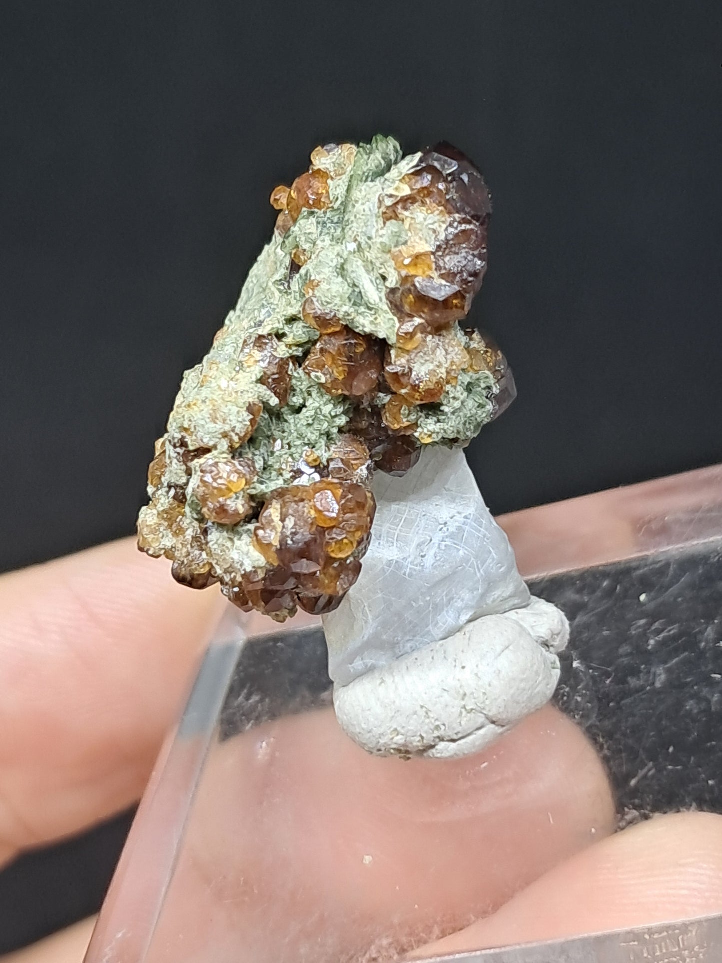 Granate Marrón con Calcita (México) | Cristal en Bruto | Ejemplar Mineral #GR5
