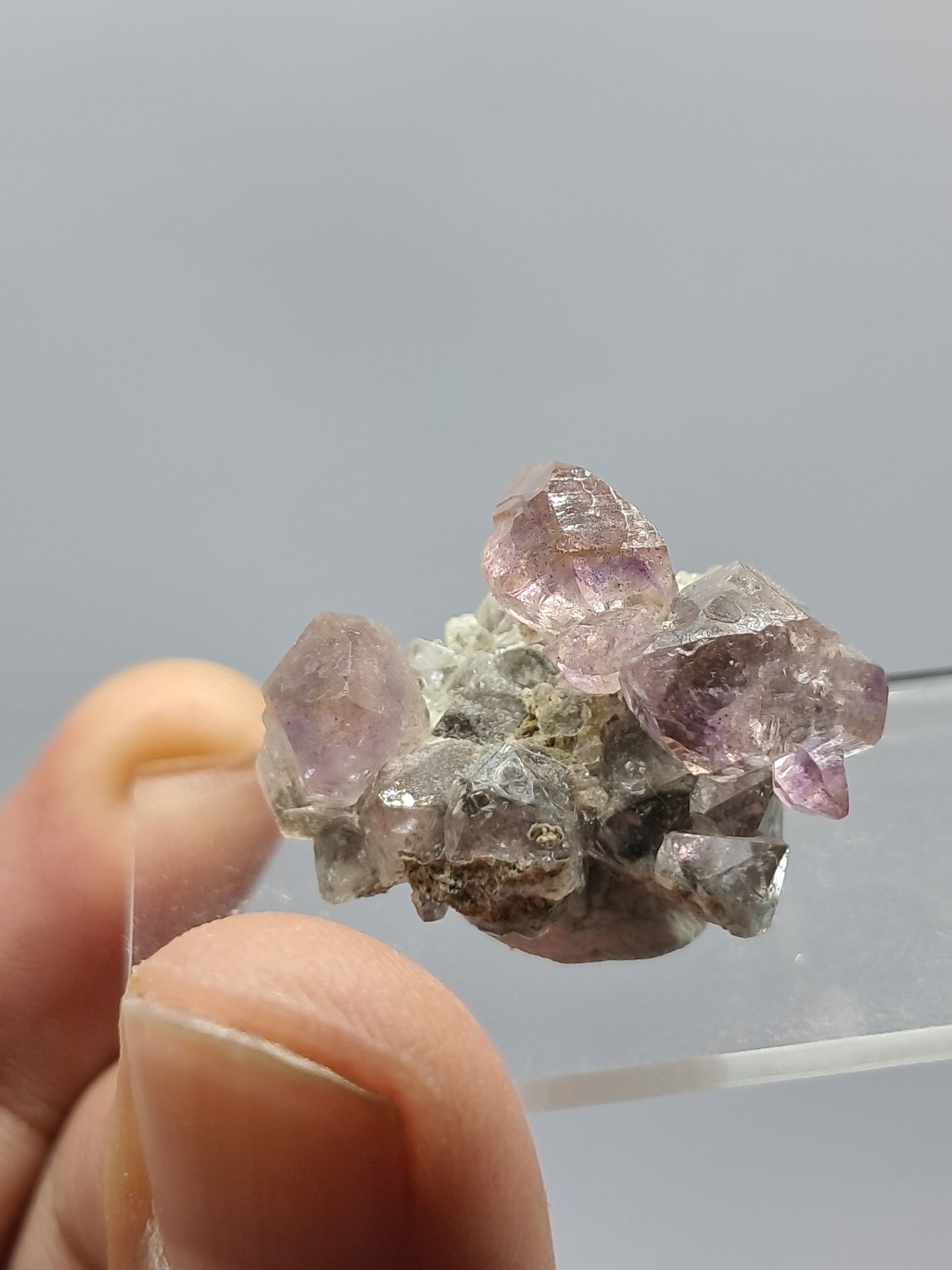 Karur Amethyst on Quartz and Mica (Non-precious Natural Stone) #KA53