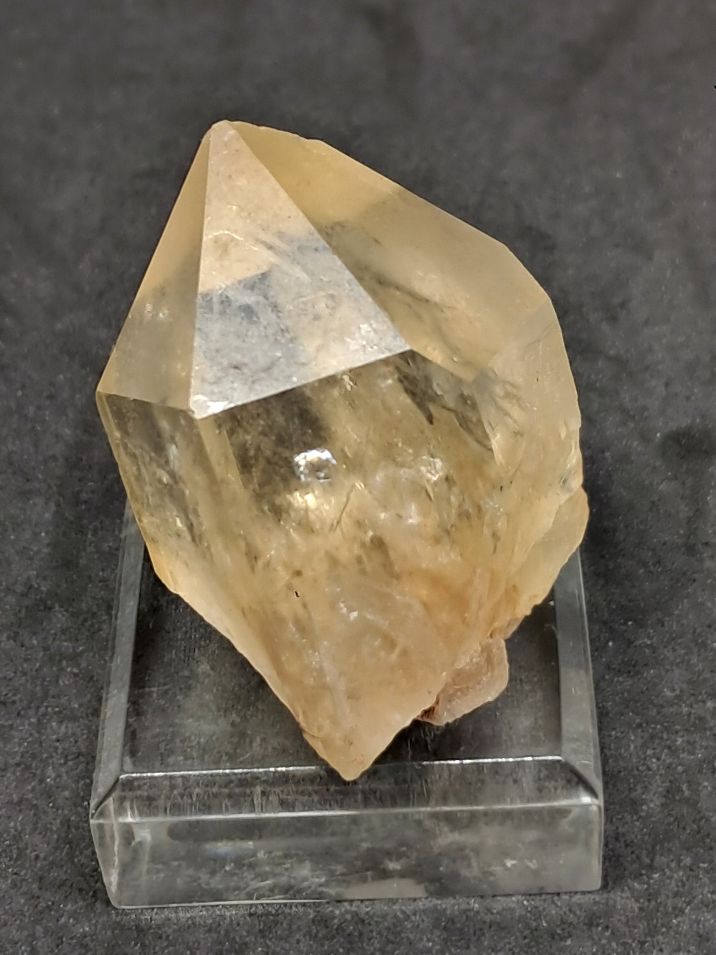 Natural Citrine "Kundalini" (Democratic Republic of Congo) crystal point | mineral specimen #CTN24