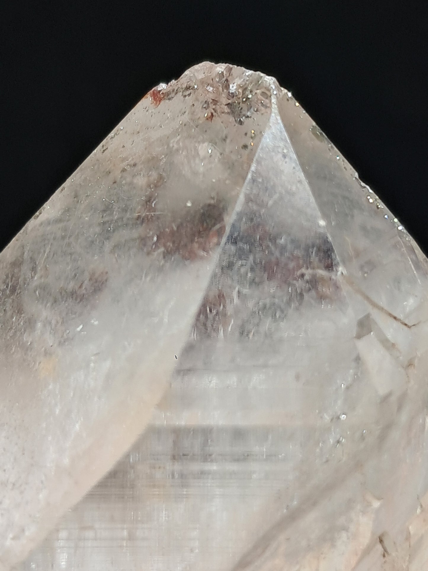 Himalayan Quartz Crystal Point with Pyrite Inclusions | Natural Stone | Mineral Specimen #CH52