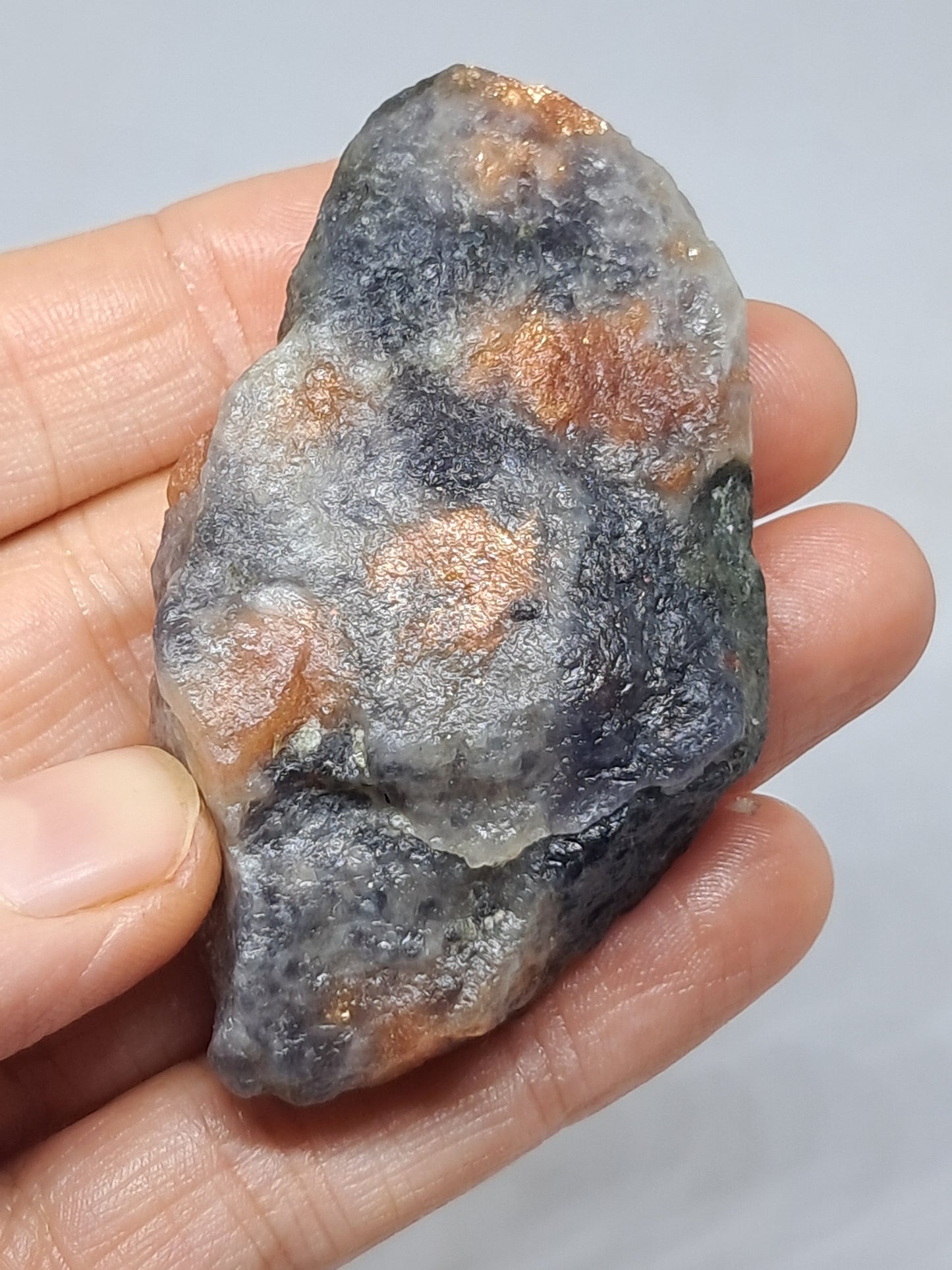 Sunstone w/ Iolite (Tamil Nadu) Rough Stone | Natural Crystal | Mineral Specimen #SI16