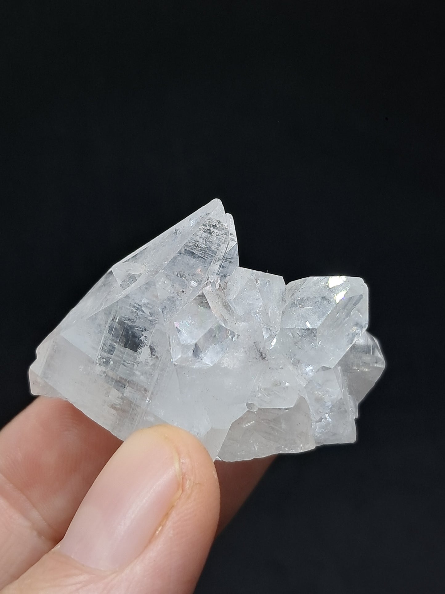 Clear Apophyllite Cluster (Ajanta) Natural Crystal | Mineral Specimen #AP51