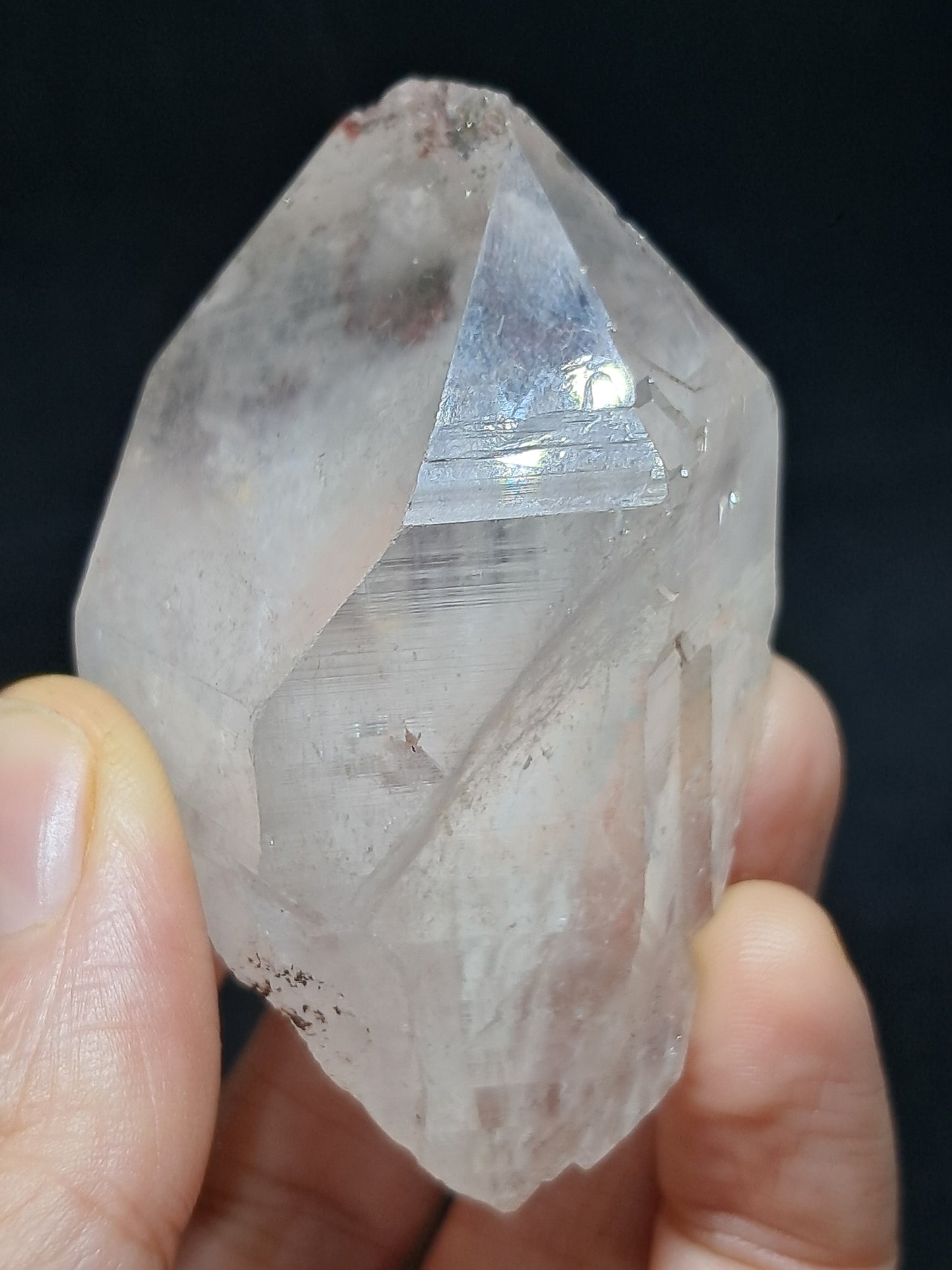 Himalayan Quartz Crystal Point with Pyrite Inclusions | Natural Stone | Mineral Specimen #CH52