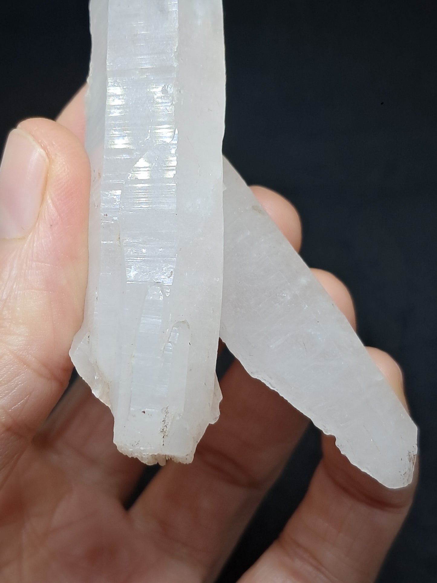Himalayan Quartz Self-healed Crystal Point | Natural Crystal | Rough Stone | Mineral Specimen #CH46