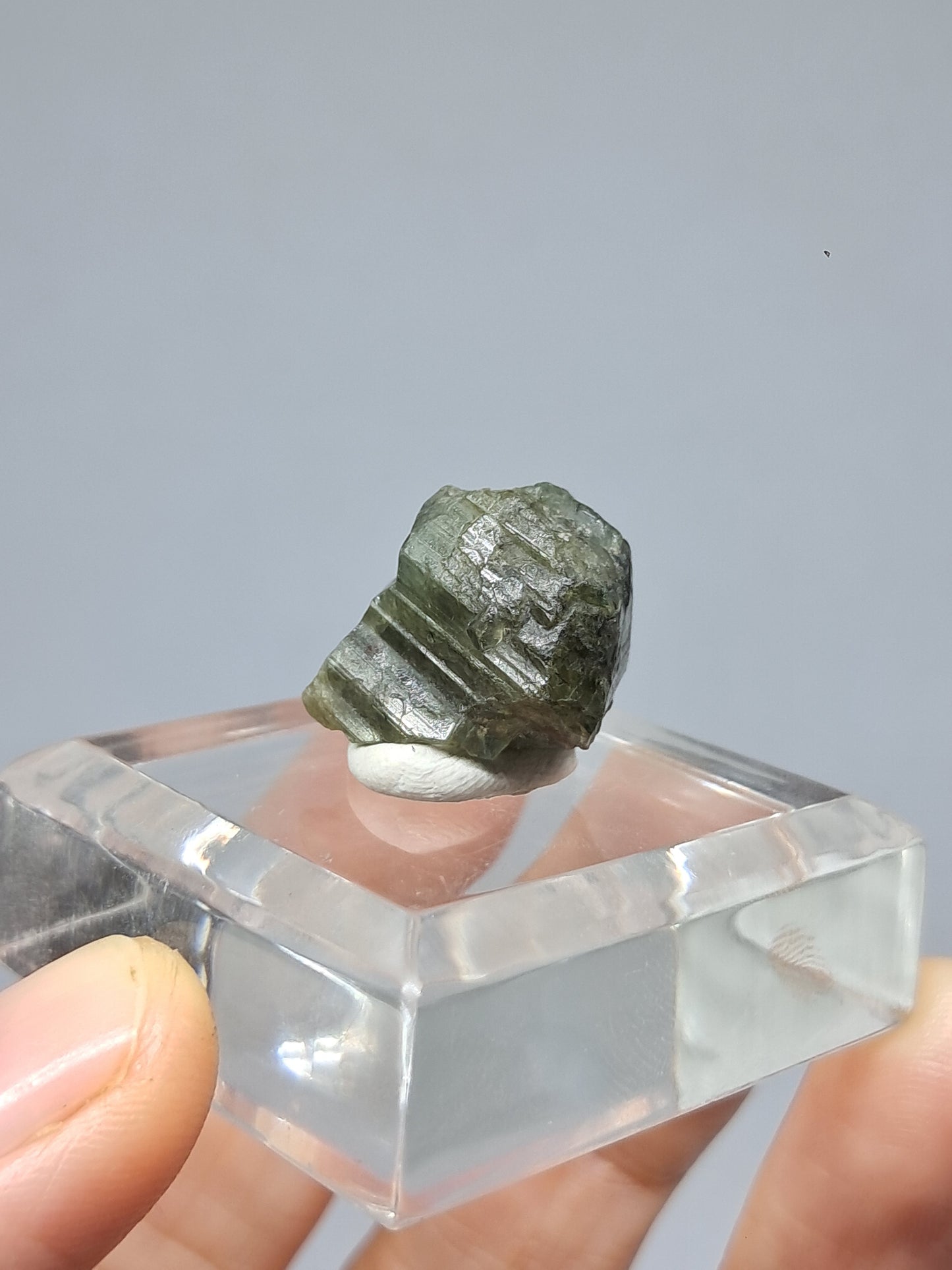Natural Green Sapphire Crystal (Karur) Rough Stone | Mineral Specimen #SP23