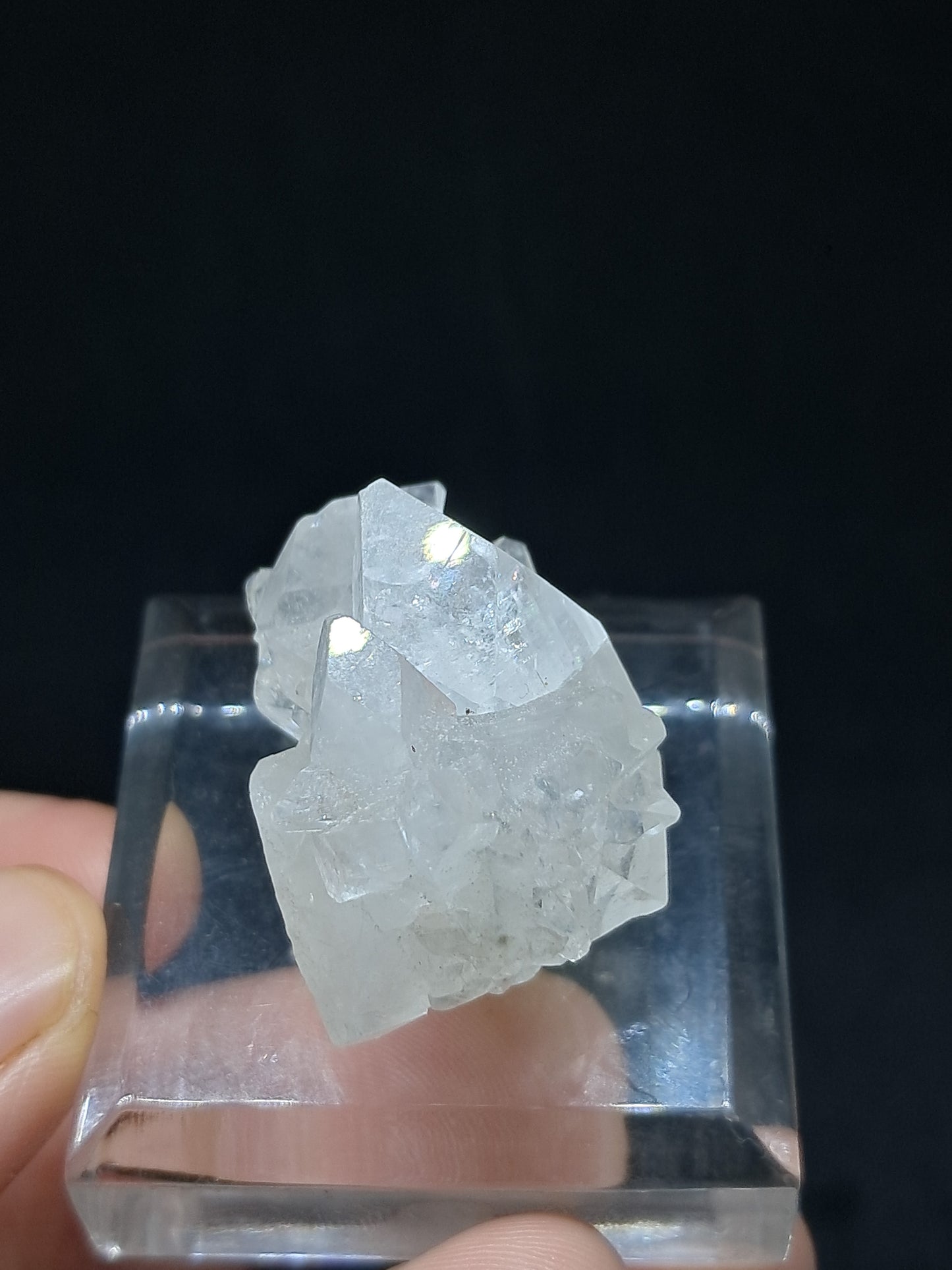 Clear Apophyllite Cluster (Ajanta) Natural Crystal | Mineral Specimen #AP52