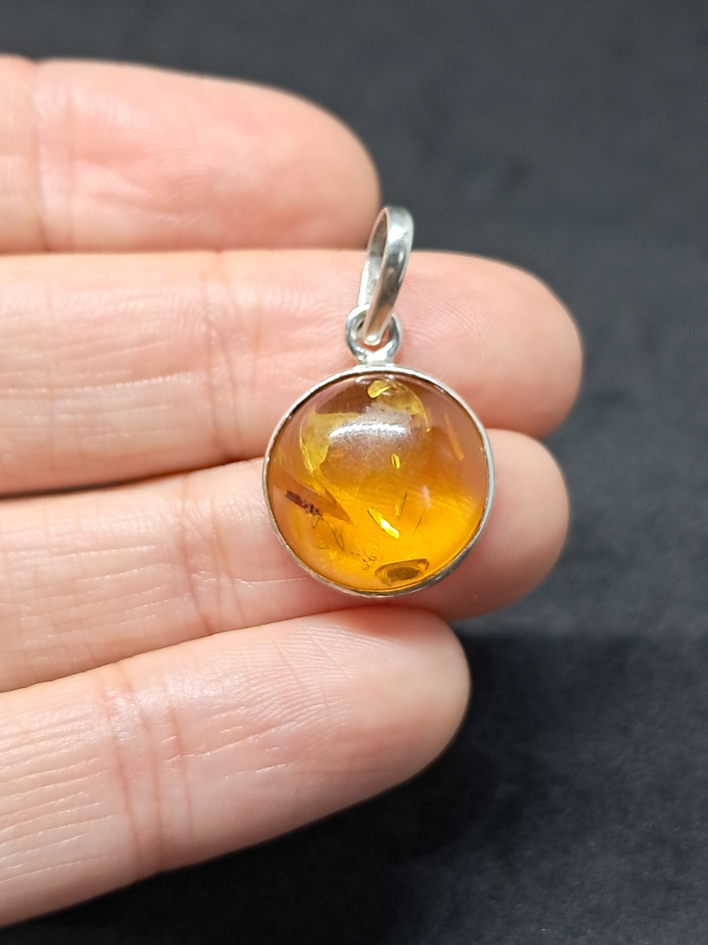 Amber Silver Pendant | Jewelry | Necklace