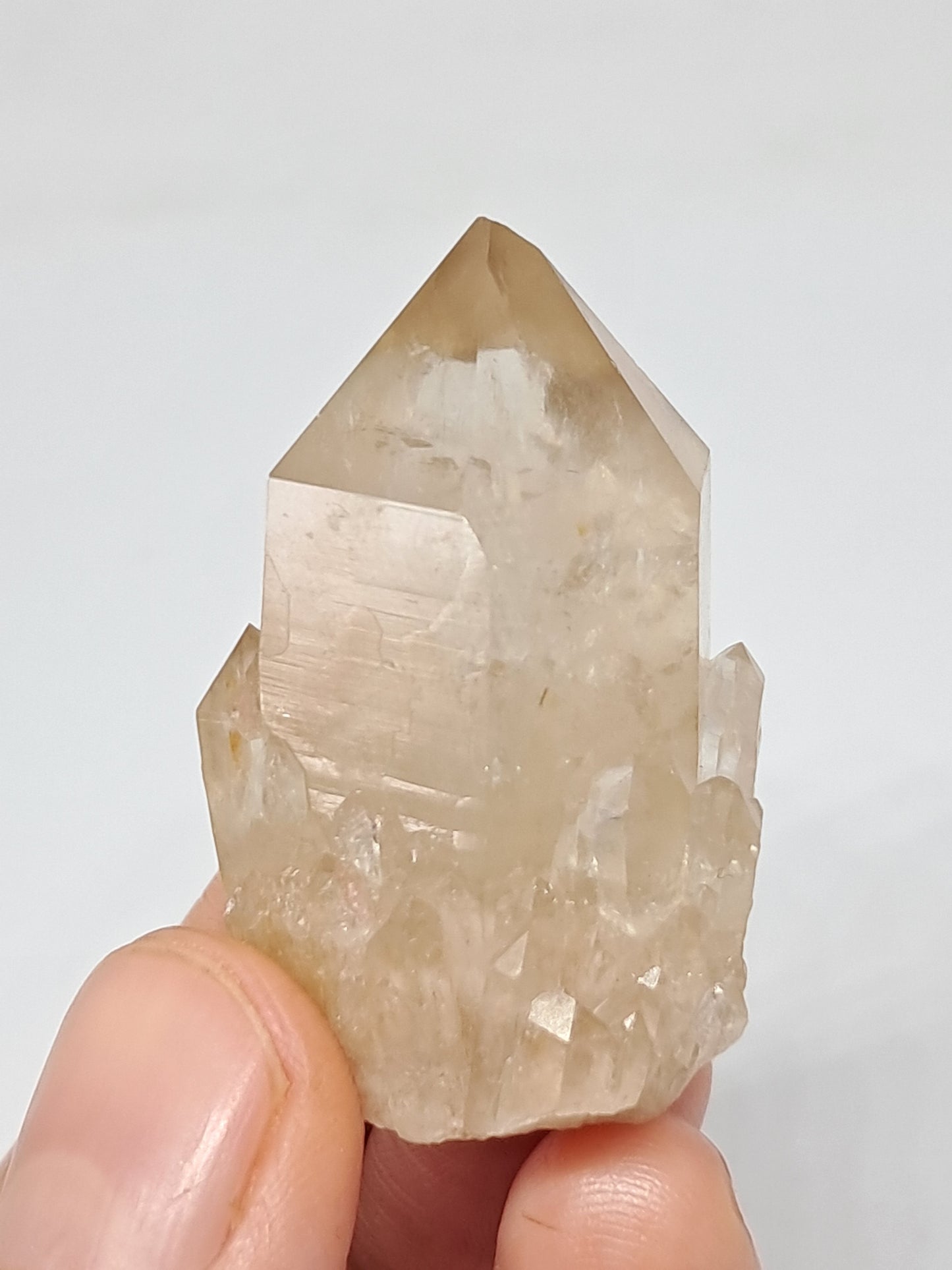 Natural Citrine "Kundalini" (Democratic Republic of Congo) Crystal Point | Mineral Specimen #CTN12