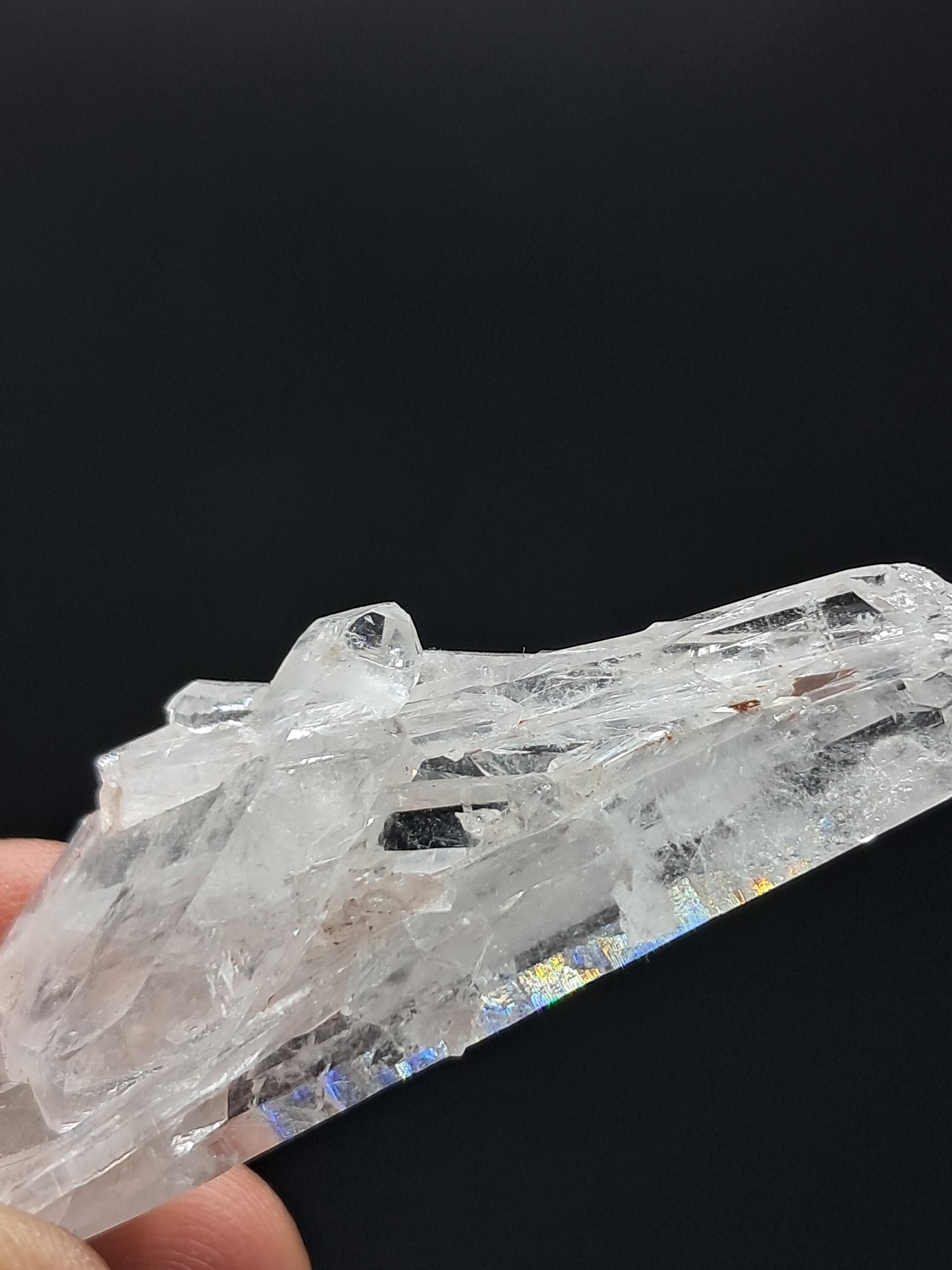 Cúmulo de Cuarzo Faden Claro (Santander, Colombia) Punta Natural | Ejemplar Mineral #COQ12