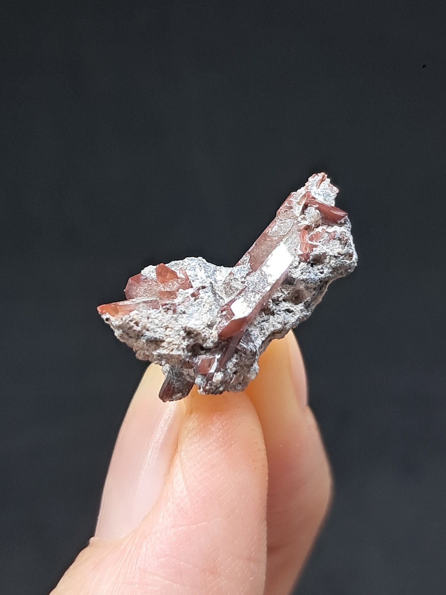 Cristales de topacio natural en matriz (México), piedra preciosa rara | Ejemplar mineral n.° TPZ18