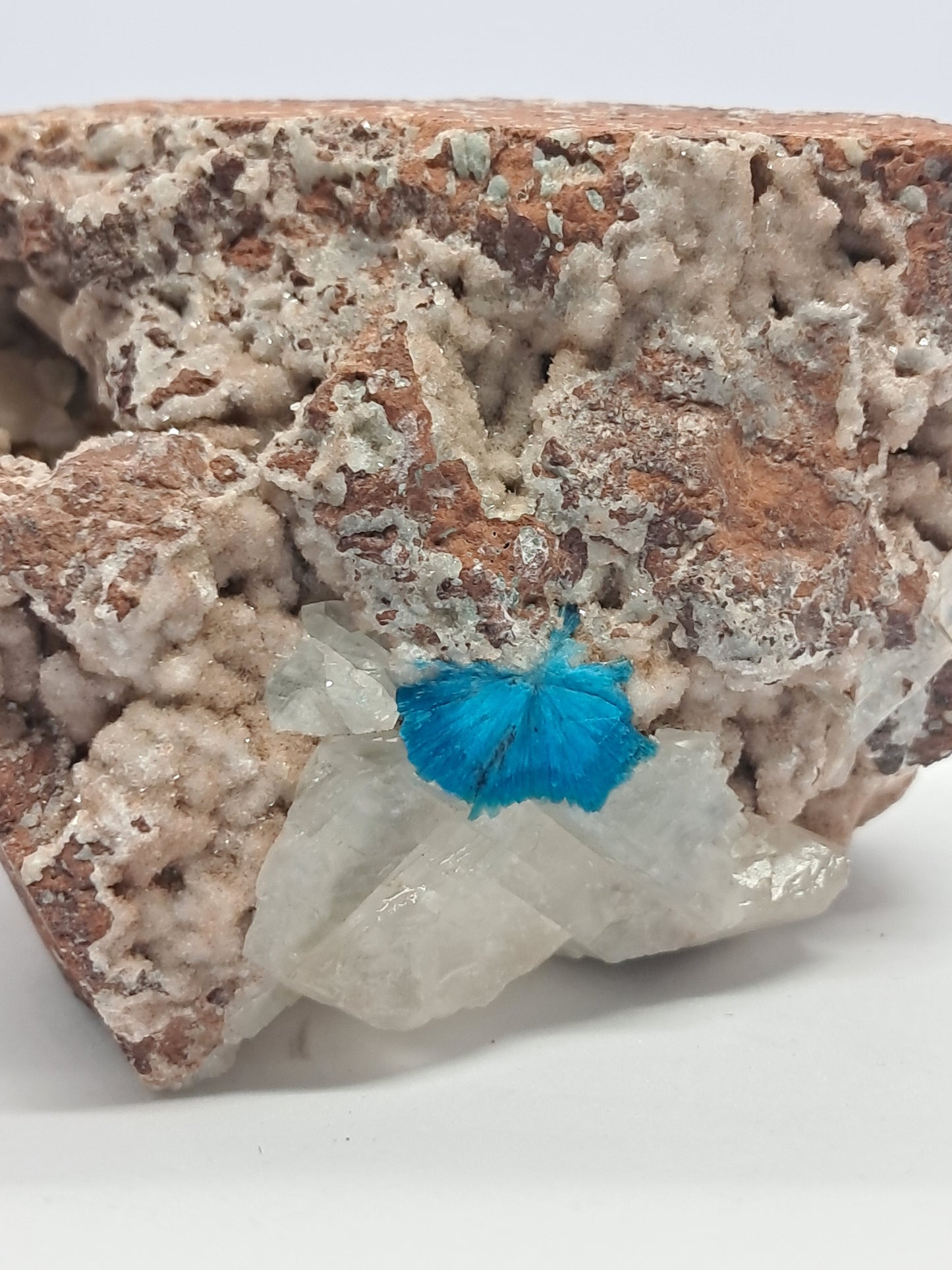 Cavansite and UV reactive Calcite on Heulandite (Non-precious) #CV28