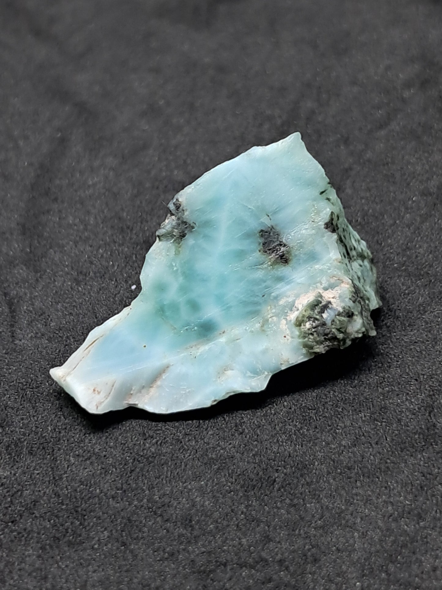 Larimar Raw Slice (Non-precious Natural Stone) #LM3