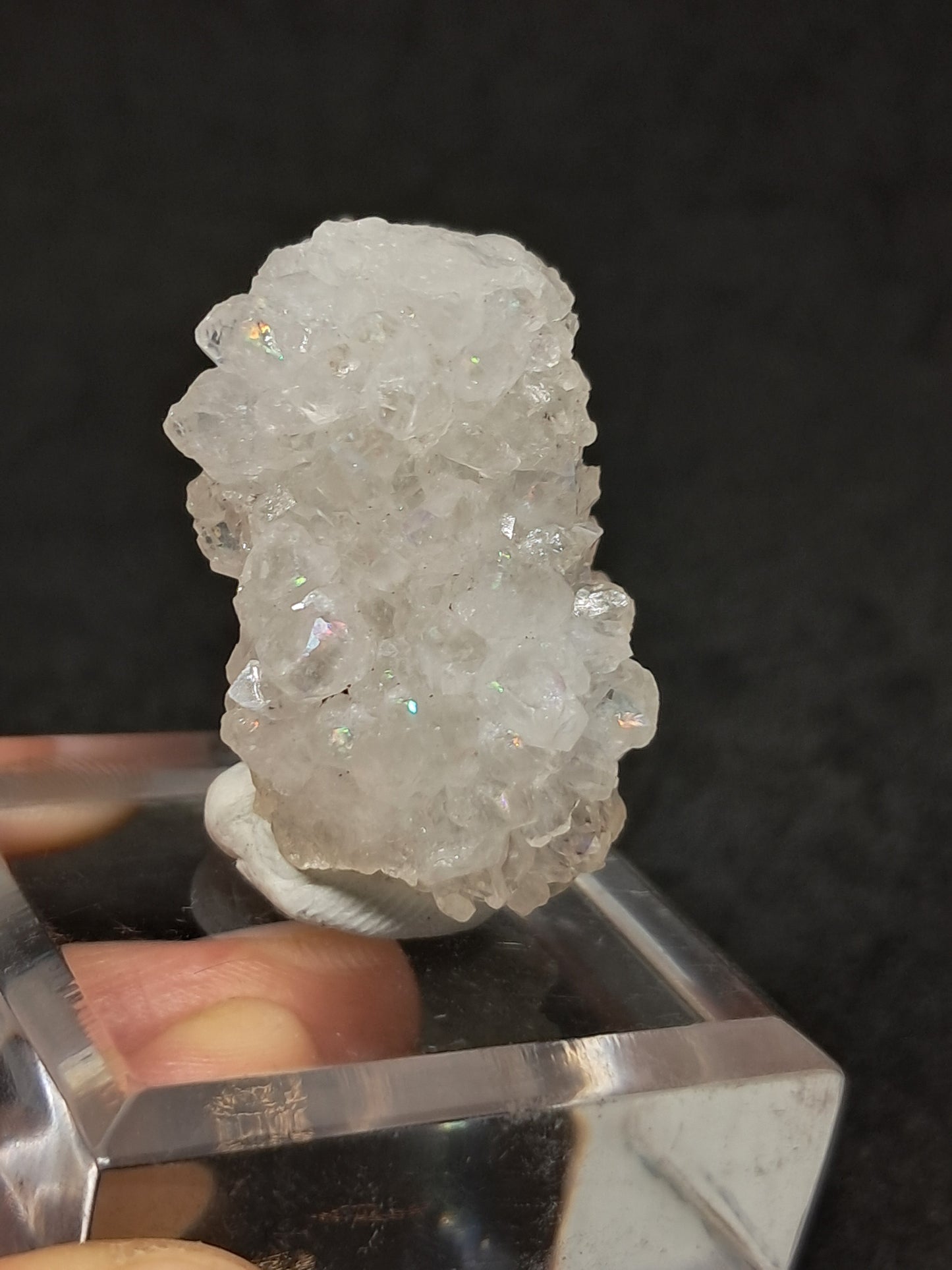 Iris Quartz Stalactite (Anandalite) *high iridiscence* (Non-precious stone) #AQ28