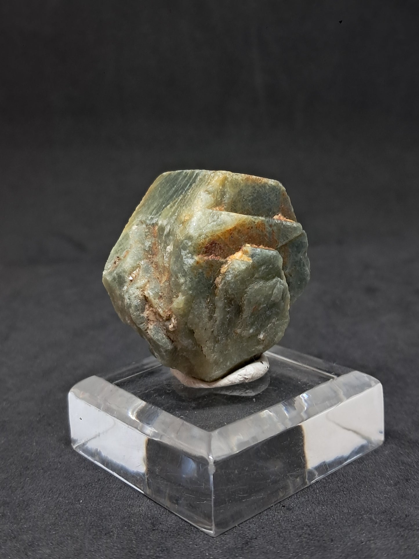 Natural Greenish-Blue *Teal* Sapphire Crystal (Karur) Rough Stone | Mineral Specimen #SP48
