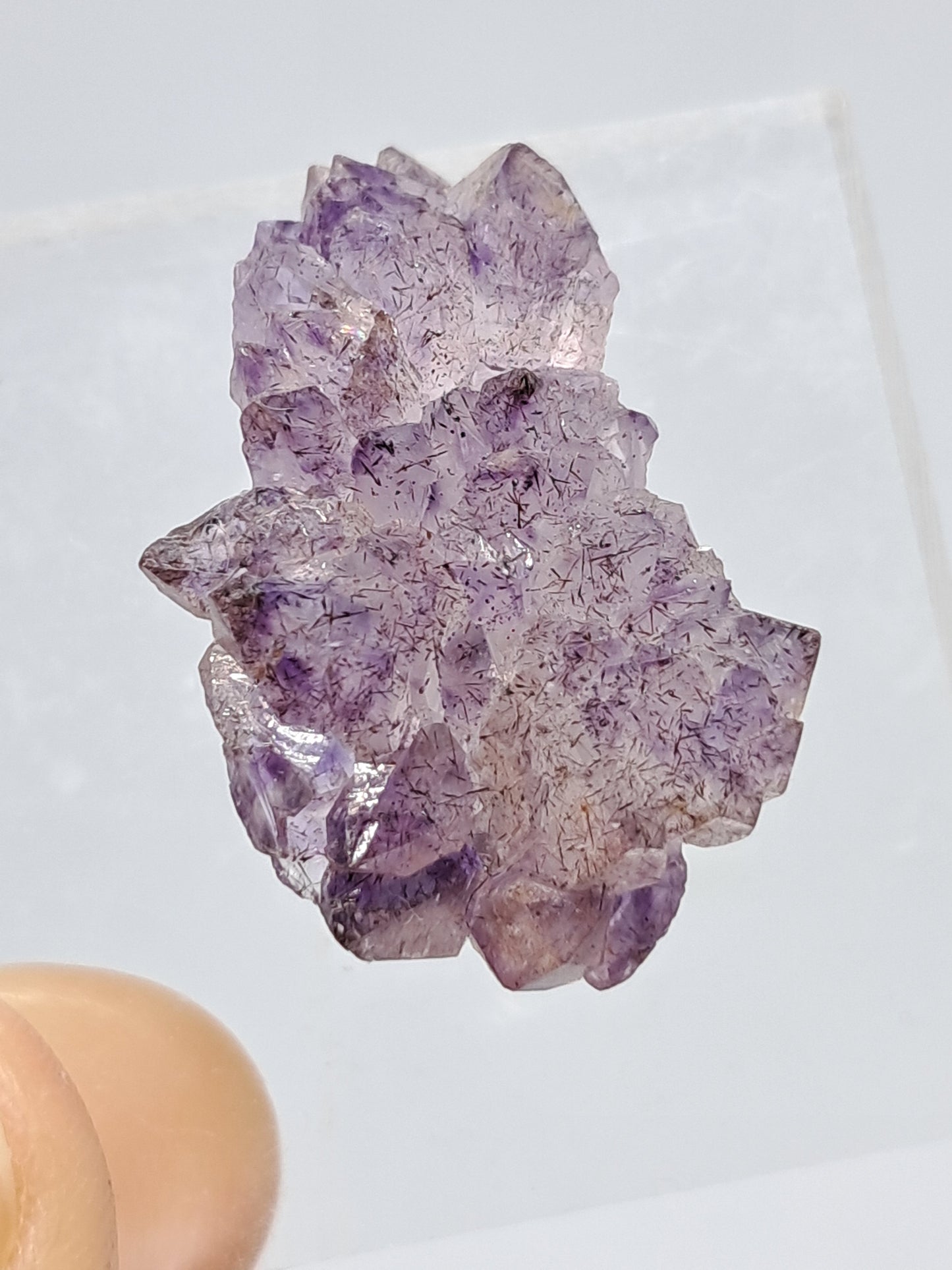 Amethyst Scepter Cluster w/ Goethite (Karur) Crystal Cluster | Natural Stone | Mineral Specimen #KA47