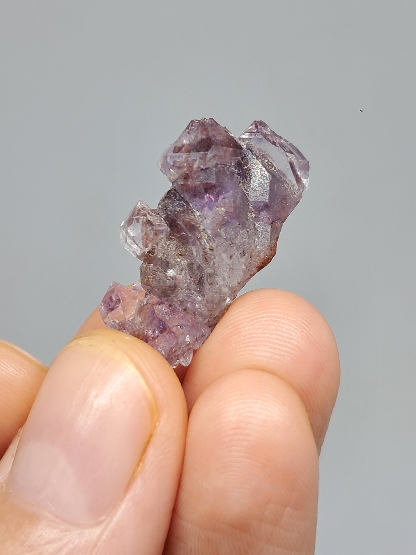 Set of 3 Amethyst from Karur | Natural Crystals | Mineral Specimen #KA171
