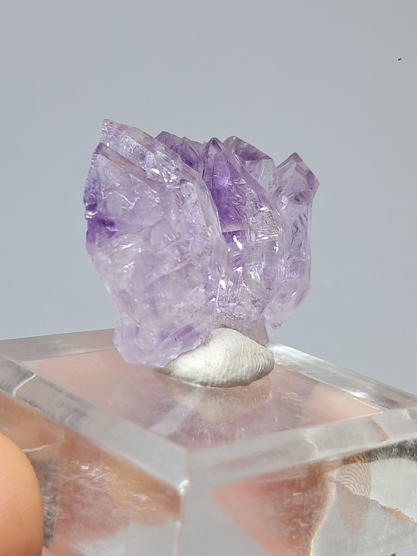 Amatista Elestial (Karur) | Cúmulo de Cristales | Piedra Natural | Ejemplar Mineral #KA97