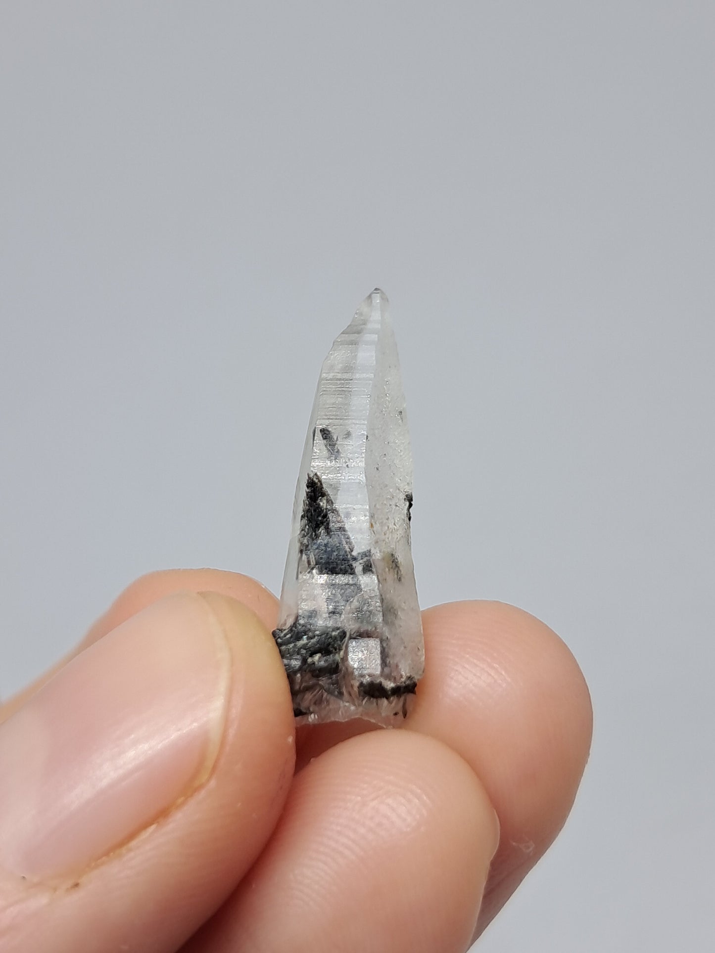 Tourmalinated Quartz Crystal Point (Non-precious stone) #TQ25