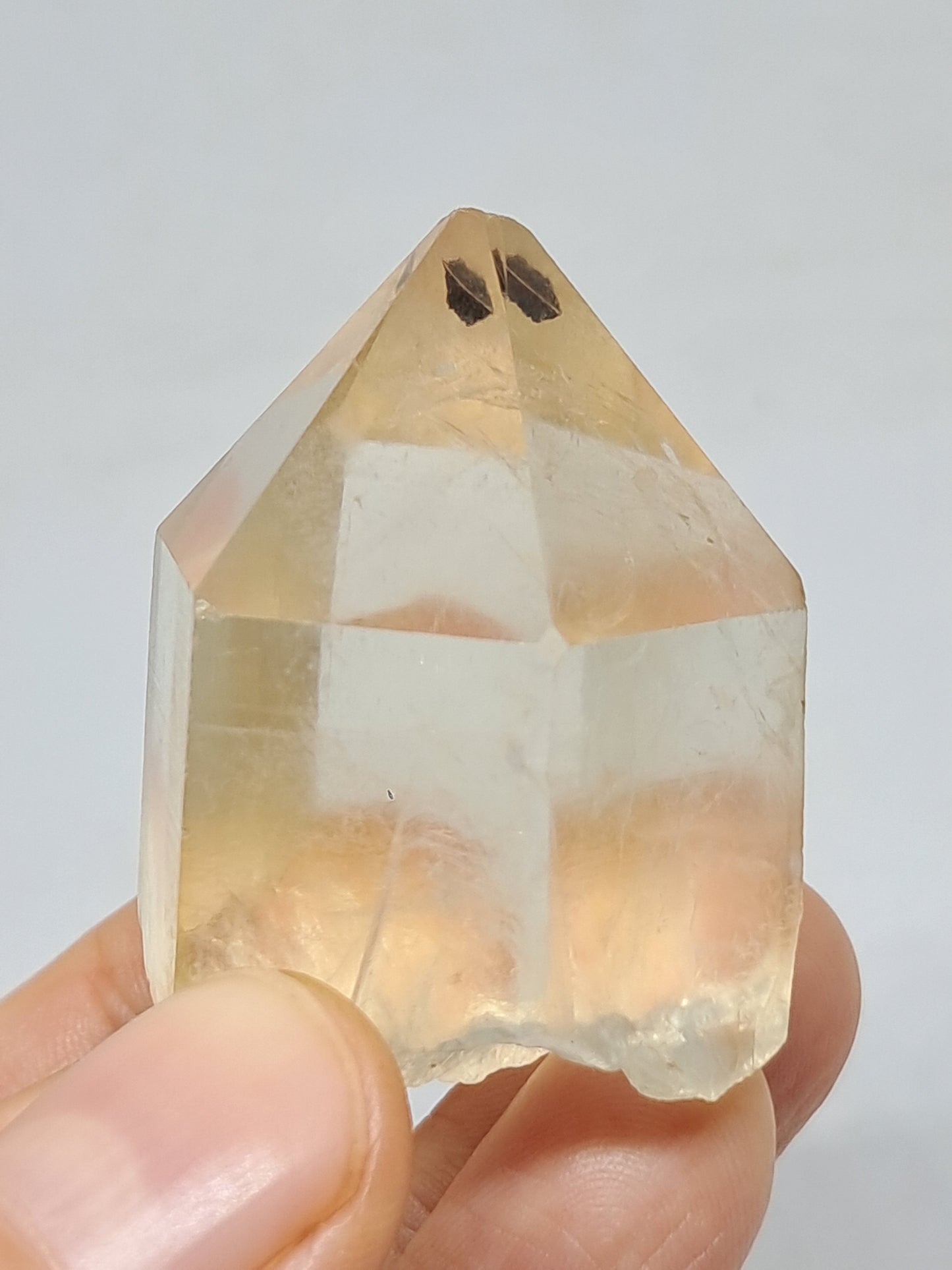 Natural Citrine "Kundalini" (Democratic Republic of Congo) Crystal Point | Mineral Specimen #CTN20