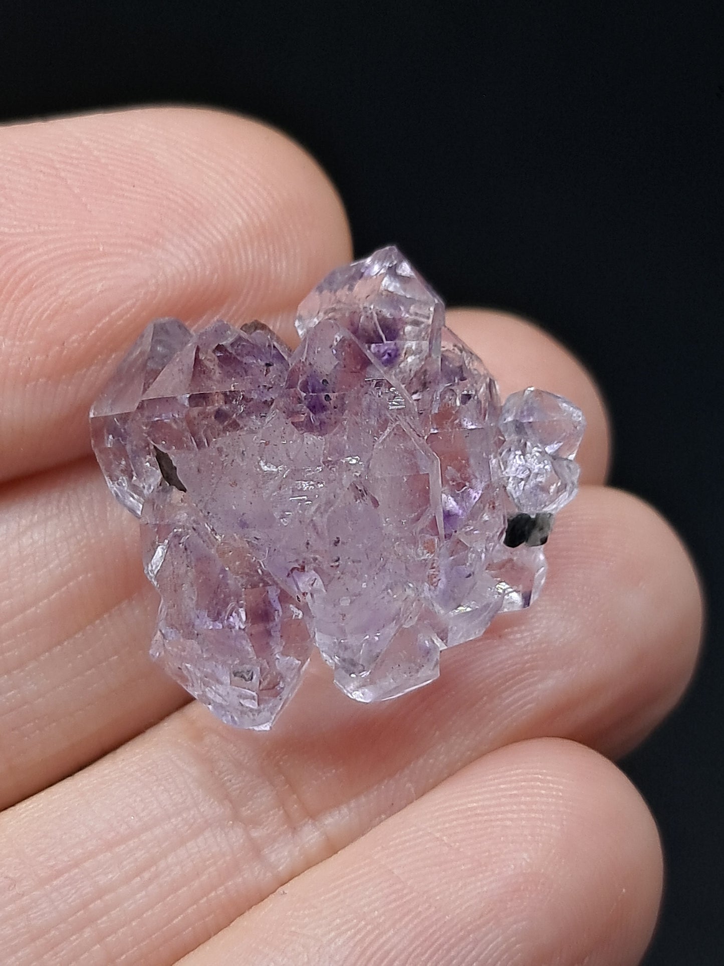 Cúmulo de Cetro de Amatista Brillante (Karur) Formación Elestial | Cristal en Bruto | Piedra Natural | Ejemplar Mineral #KA152