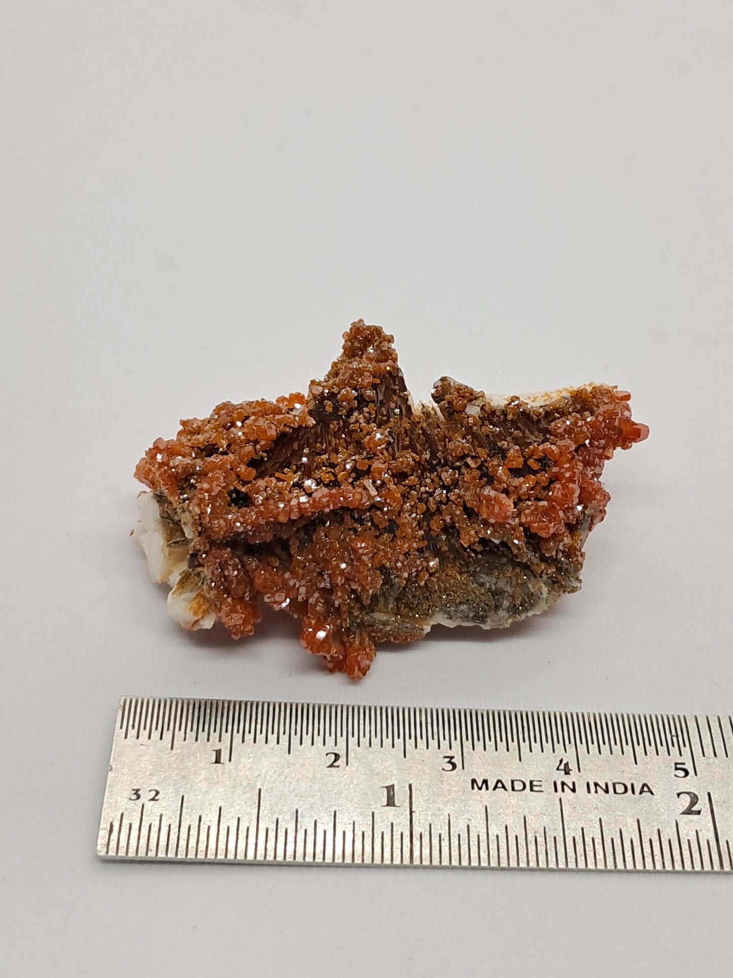 High grade Vanadinite on Baryte (Non-precious Natural Stone) #VD2