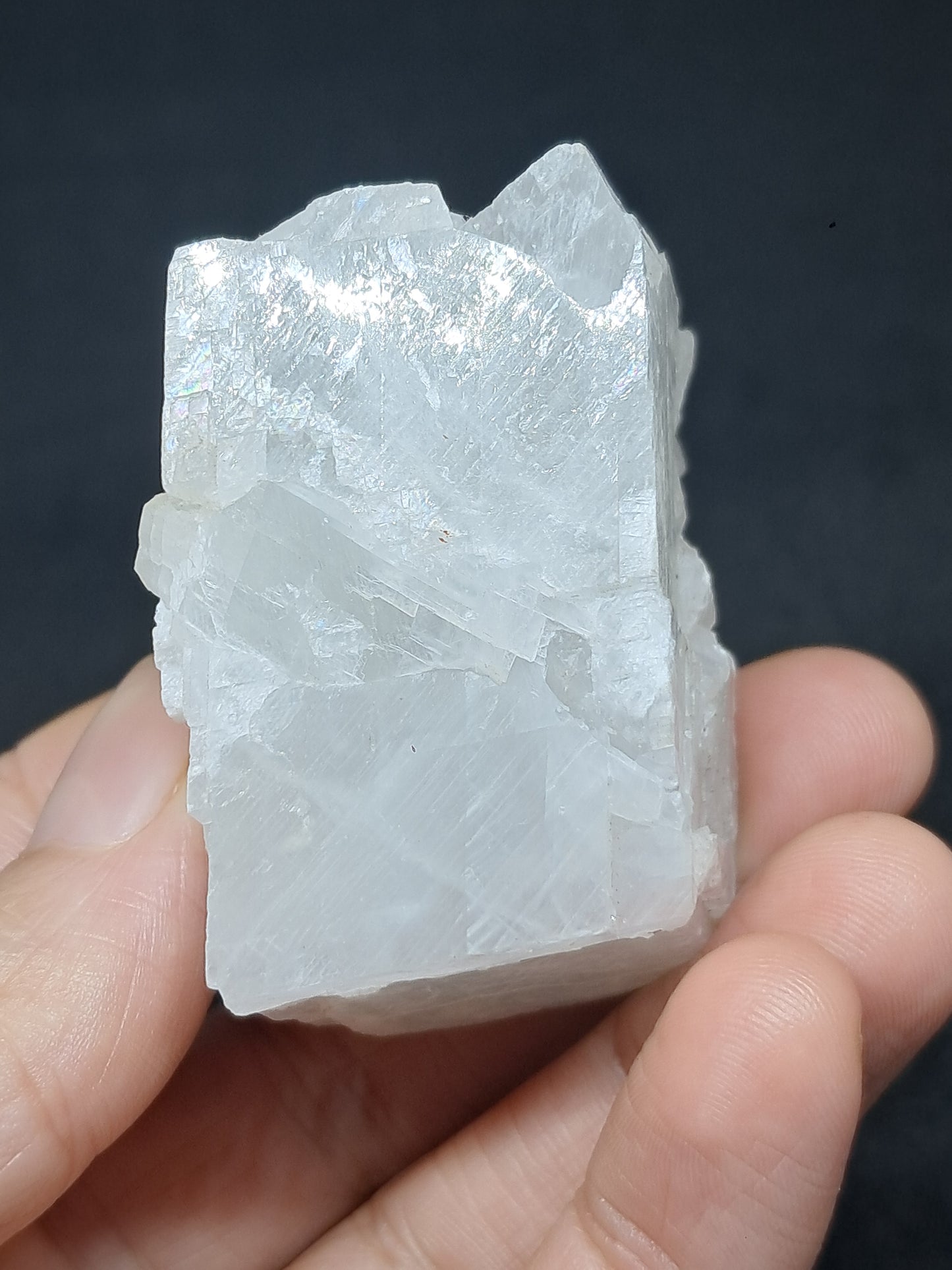 White Calcite (Sri Lanka) Rough Stone | Natural Crystal | Mineral Specimen #CA11
