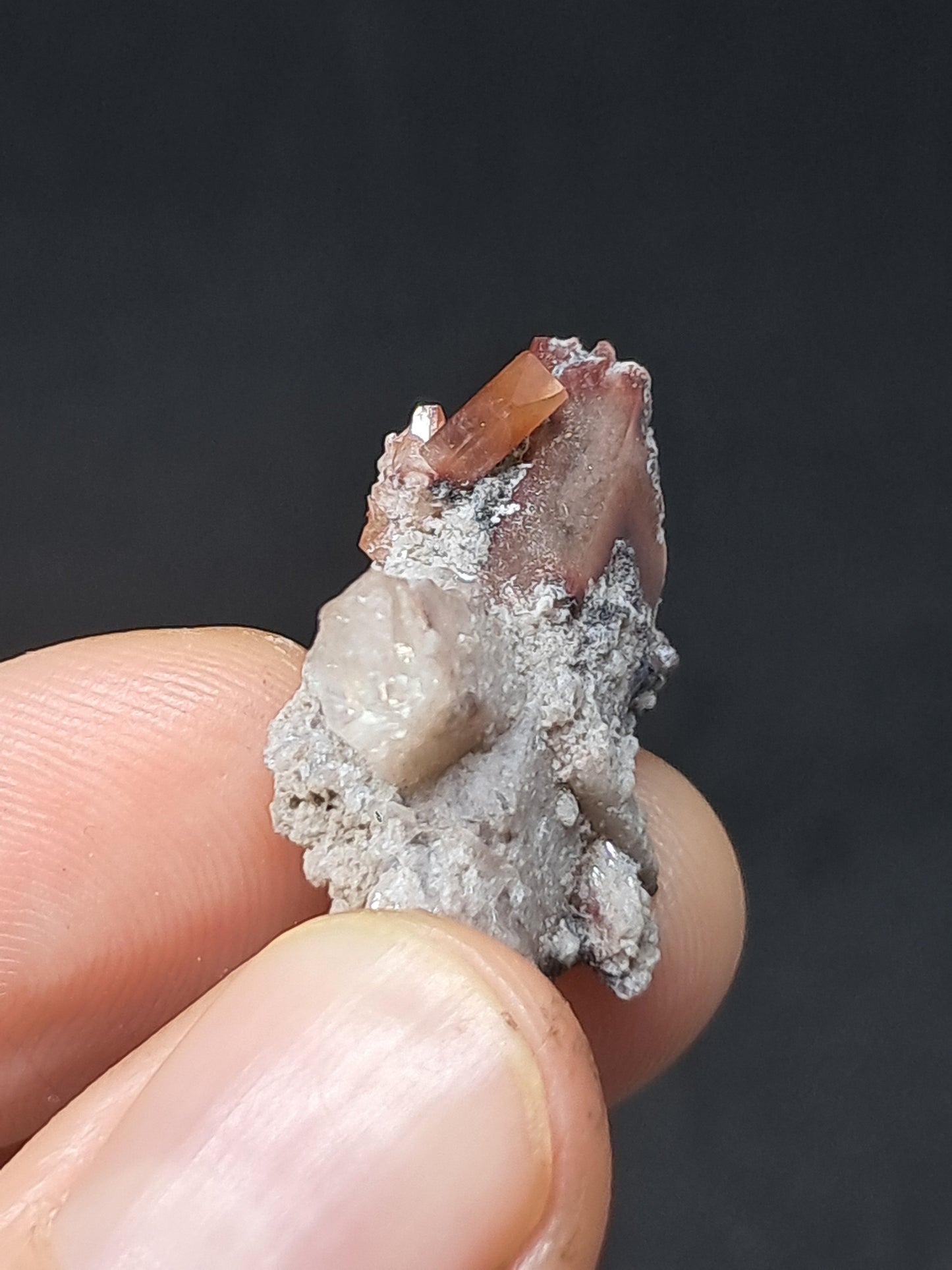 Cristales de topacio natural en matriz (México), piedra preciosa rara | Ejemplar mineral n.° TPZ24