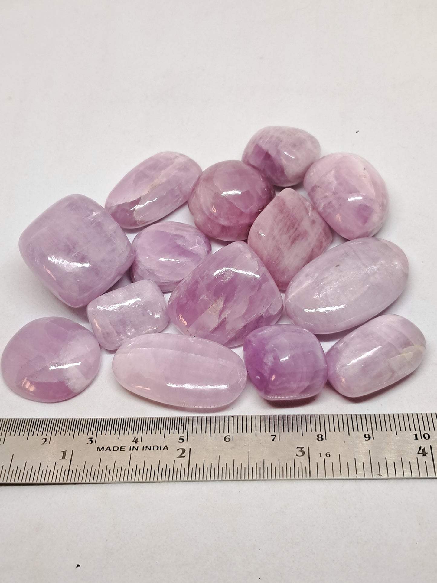 Piedras pulidas de kunzita (Madagascar) | Cristales naturales #KZ4