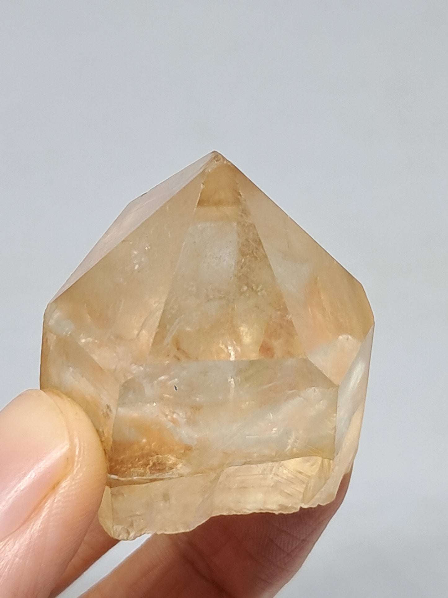 Natural Citrine "Kundalini" (Democratic Republic of Congo) Crystal Point | Mineral Specimen #CTN21