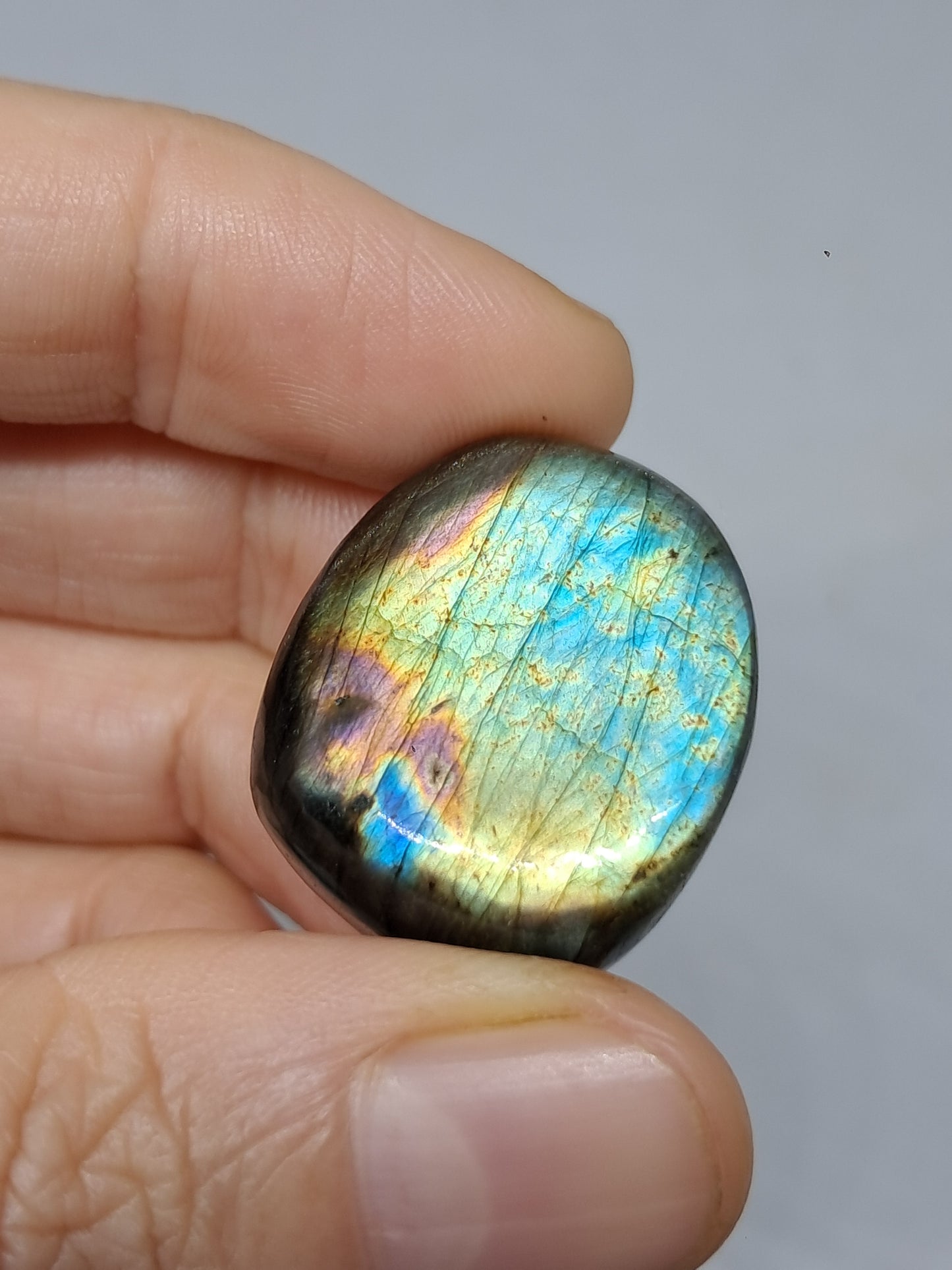 Labradorite Tumbled Stones | Natural Polished Crystal | Good Flash | Great Iridiscence #LB4
