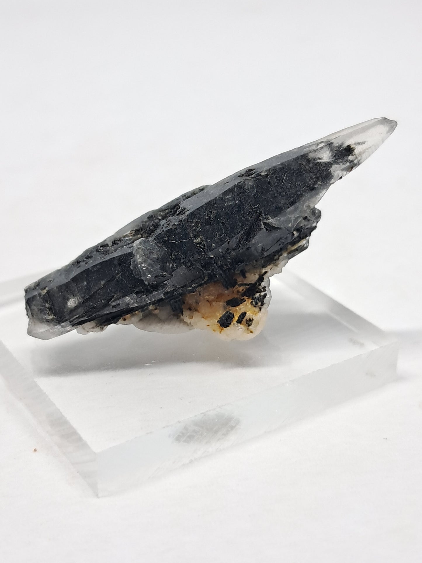 Tourmalinated Quartz Natural Crystal Point (Non-precious stone) #TQ22