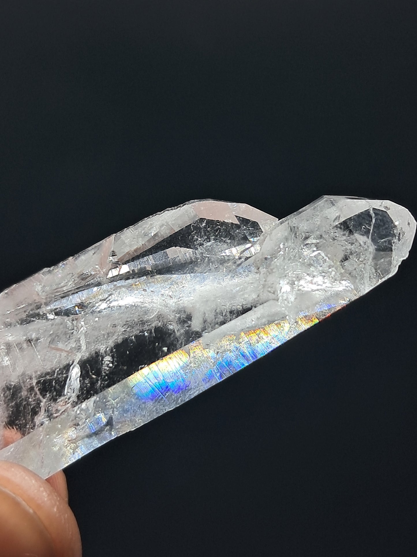 Punta Natural de Cuarzo Claro de la Formación Faden (Santander, Colombia) | Ejemplar Mineral n.° COQ11