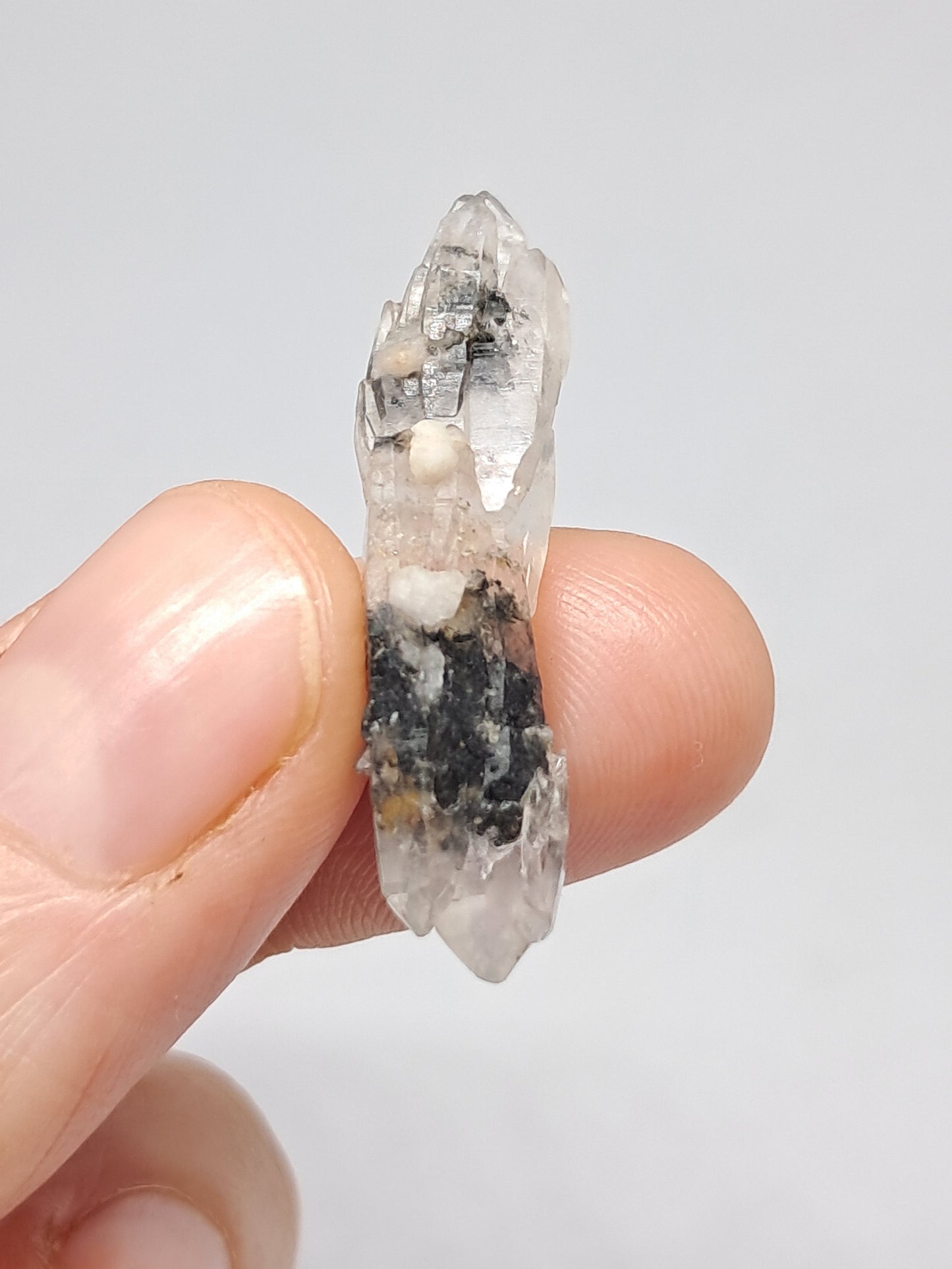 Tourmalinated Quartz Biterminated Crystal (Non-precious stone) #TQ23