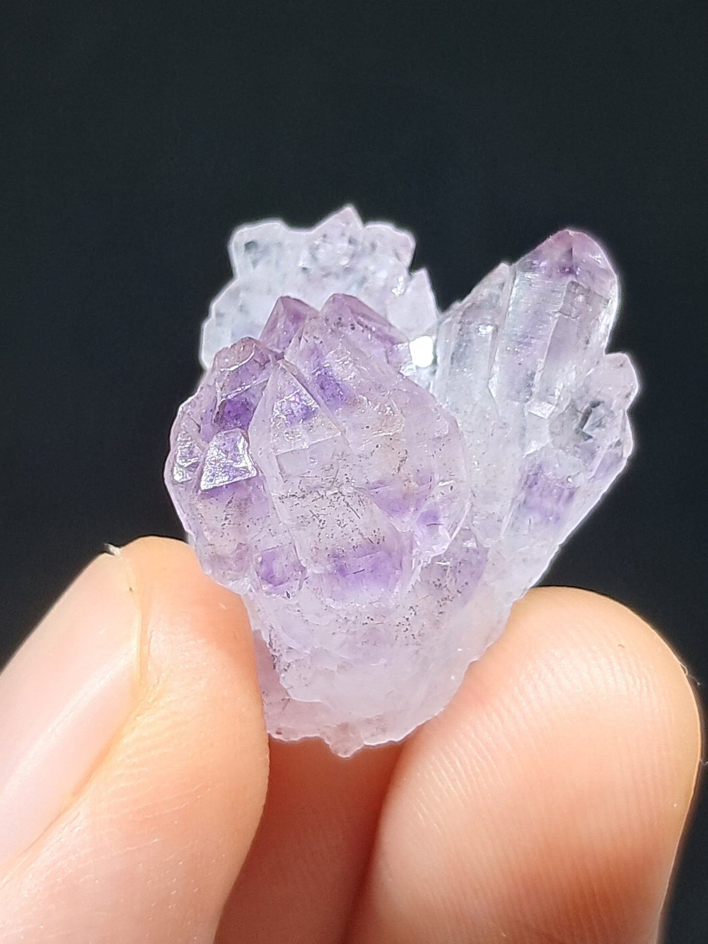 Amatista Elestial (Karur), piedra natural | Ejemplar mineral n.° KA100